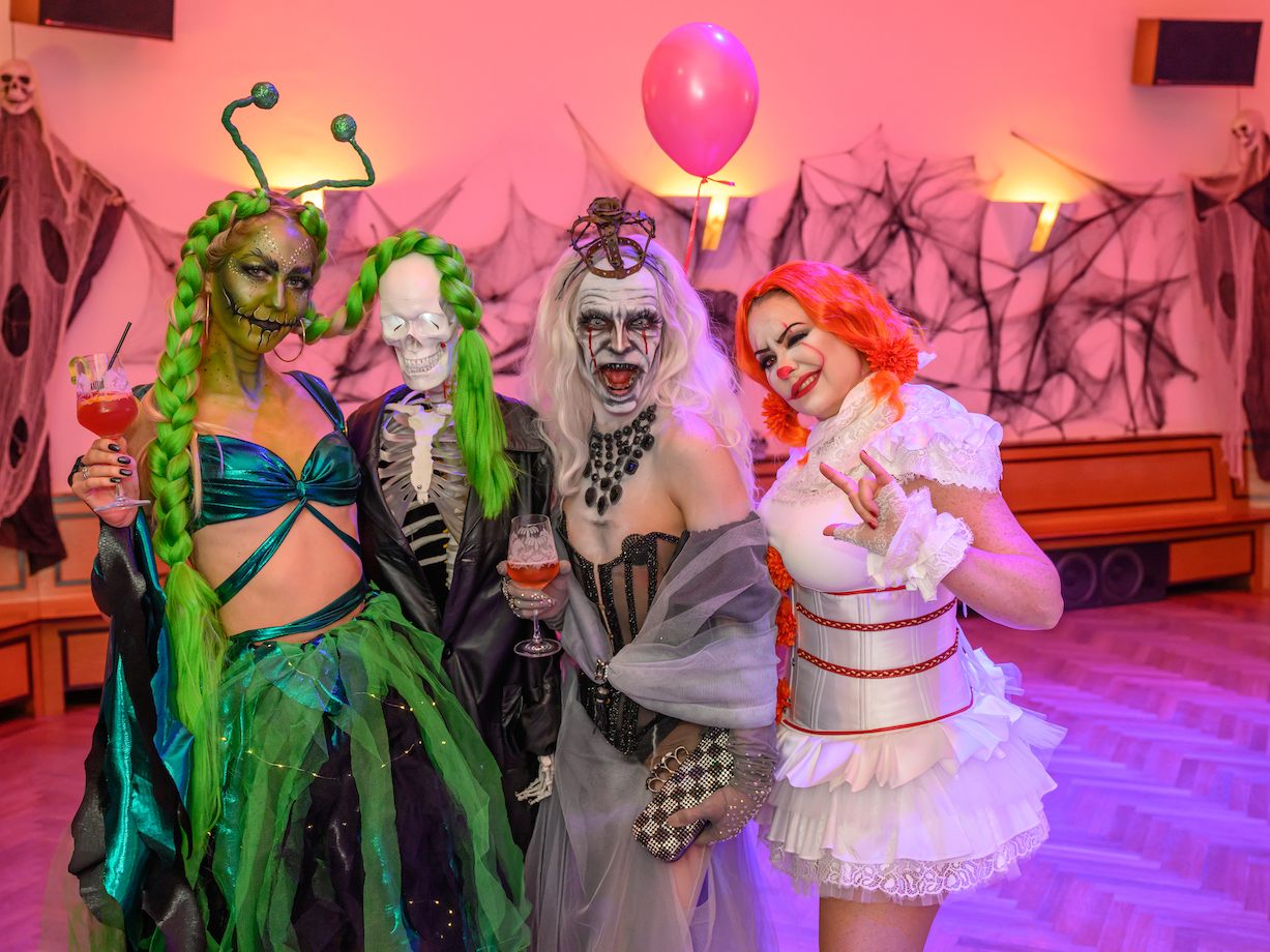 In der Tanzschule Rueff in Wien wurde Halloween gefeiert.