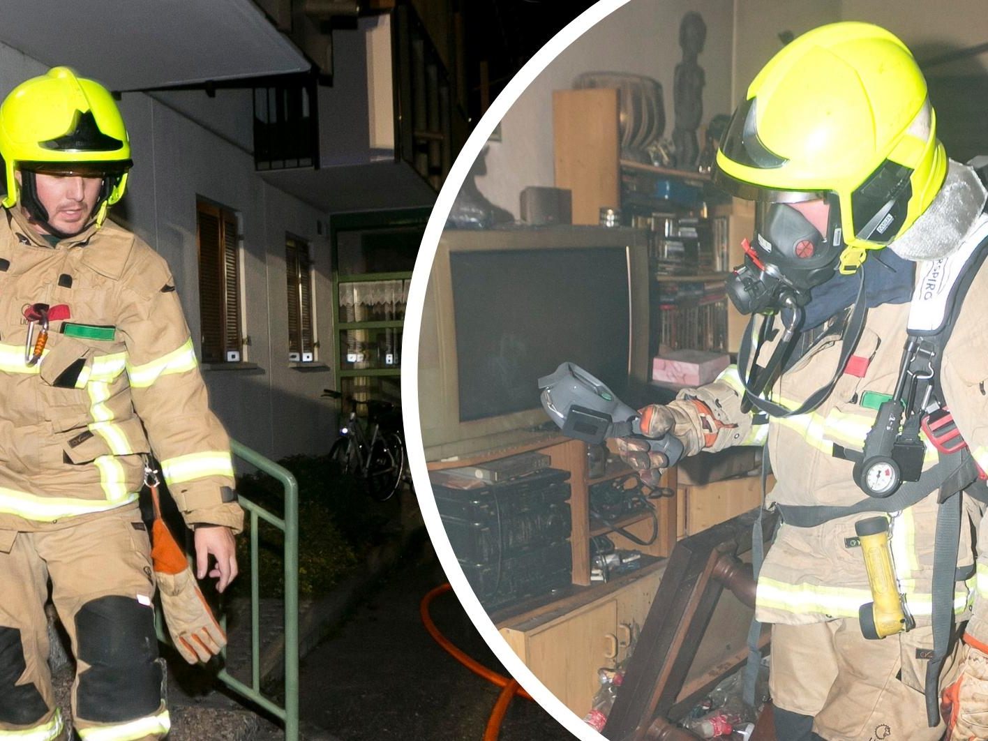 In einer Kleinwohnanlage in Rankweil kam es am Sonntag zu einem Brand.