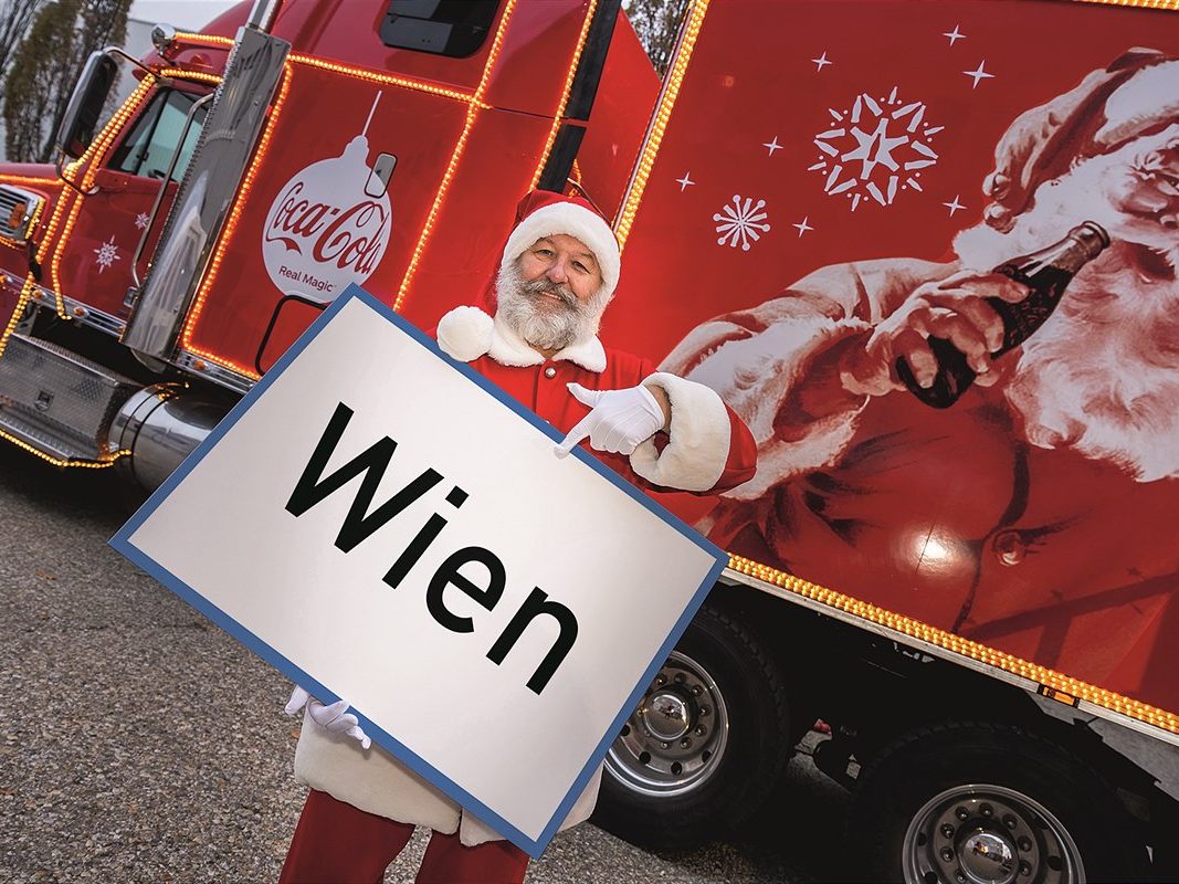 Der Cocoa Cola Weihnachtstruck macht heuer wieder Halt in Wien.