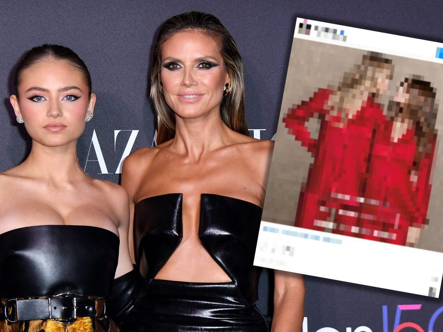 Leni und Heidi Klum. Leni und Heidi Klum.