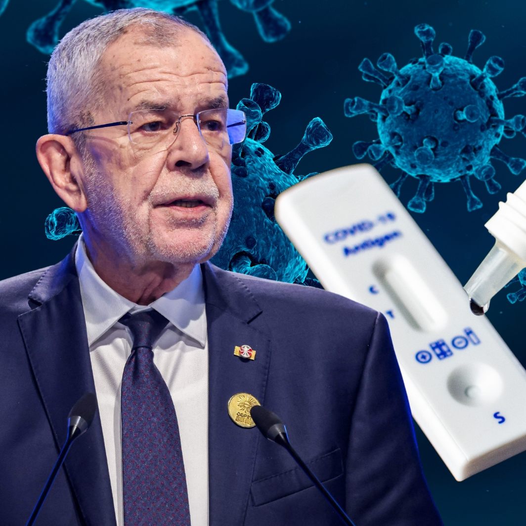 Alexander Van der Bellen wurde positiv getestet.