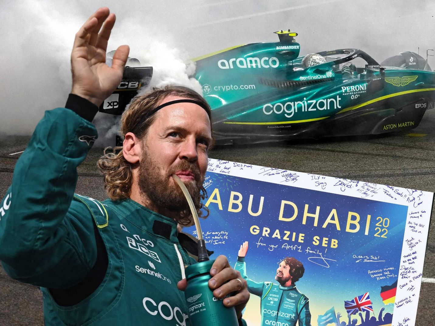 Emotionaler Abschied von Sebastian Vettel. Emotionaler Abschied von Sebastian Vettel.
