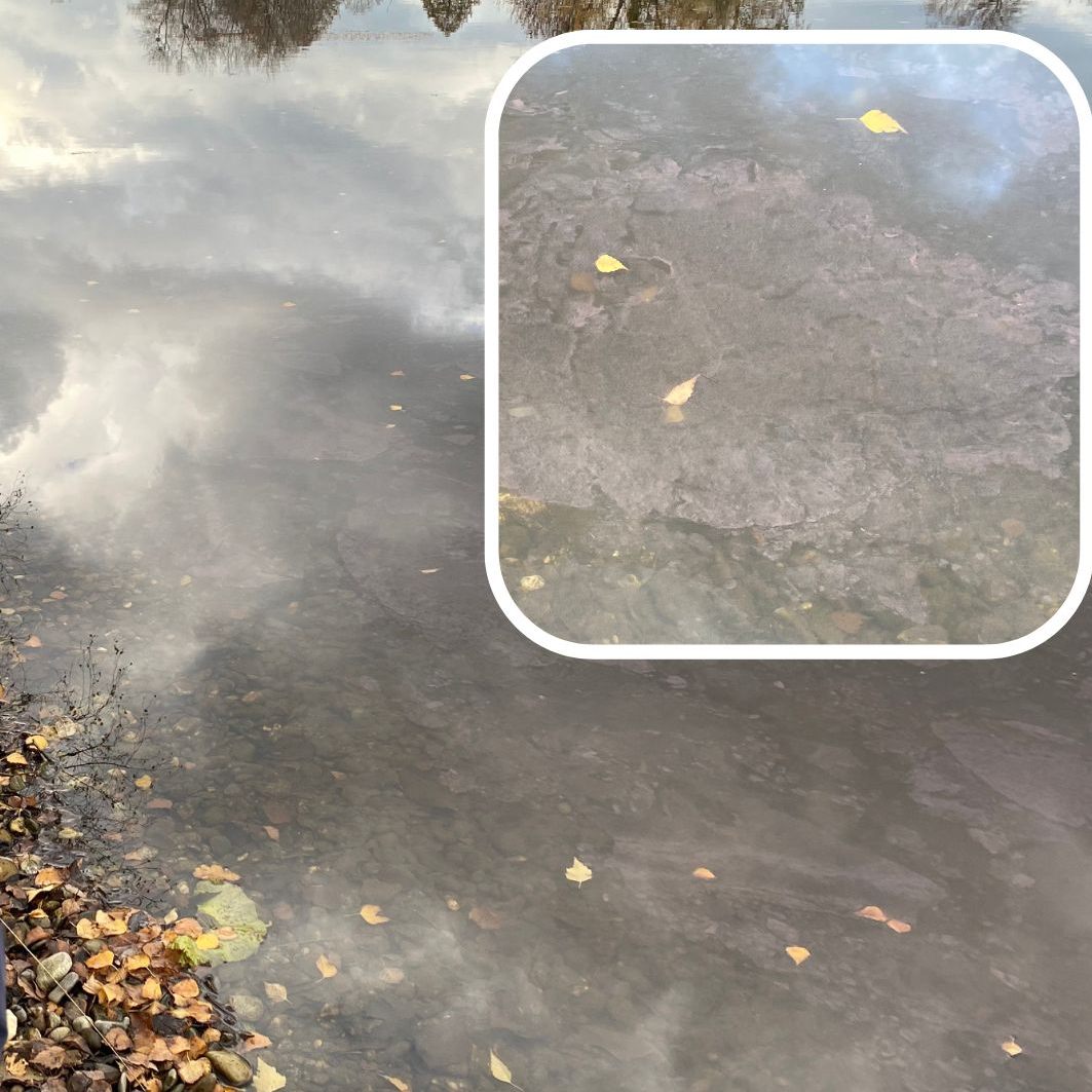 Gerhard Hutter erklärt, warum das Bruggerloch rot verfärbt wurde.