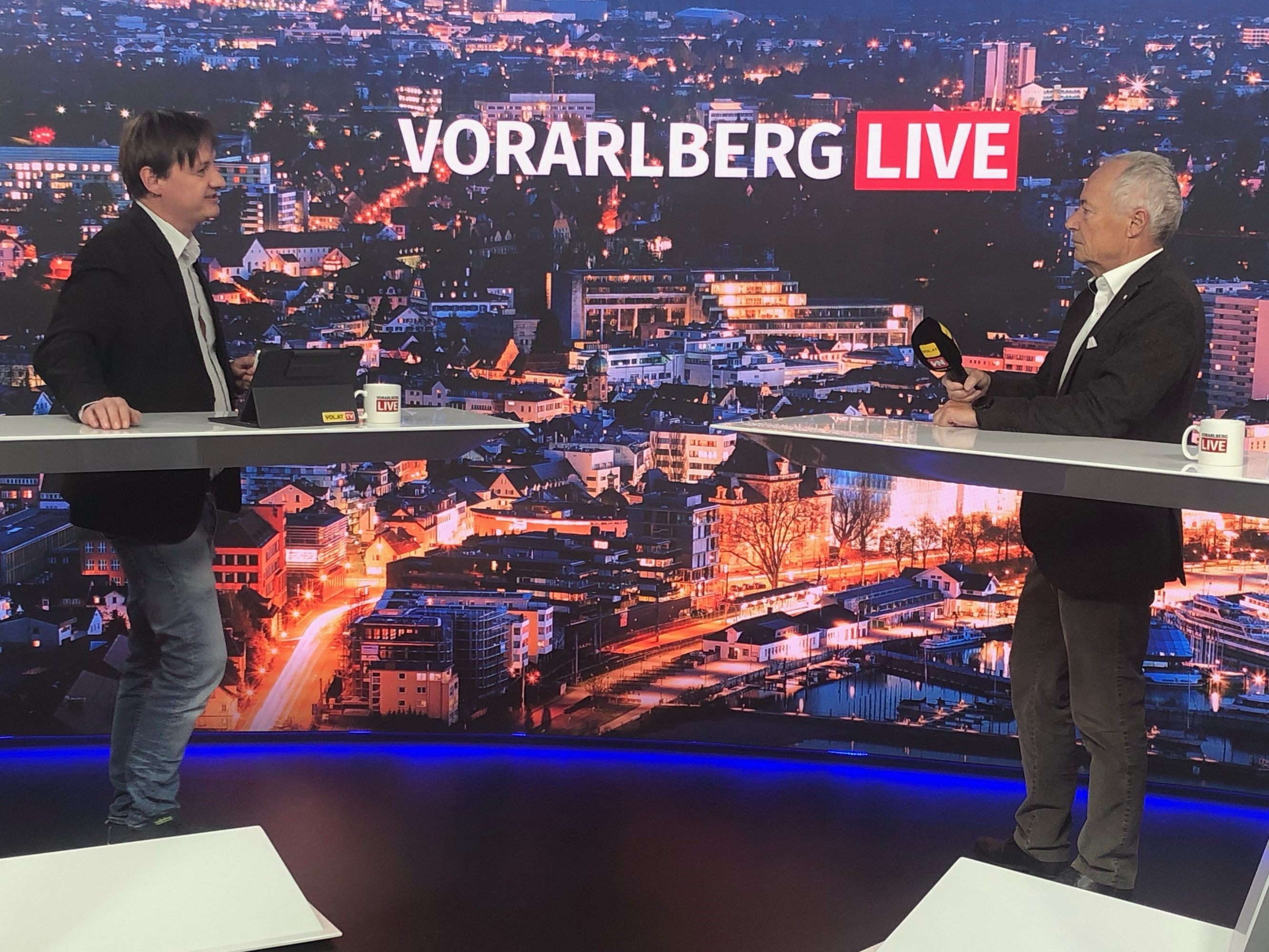 Marc Springer im Gespräch mit Dr. Pius Schlachter. Marc Springer im Gespräch mit Dr. Pius Schlachter.