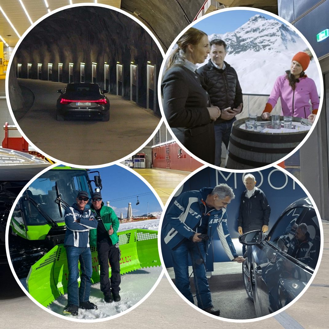 Christian Clerici auf einem Elektromobilitäts-Roadtrip nach und durch Vorarlberg.