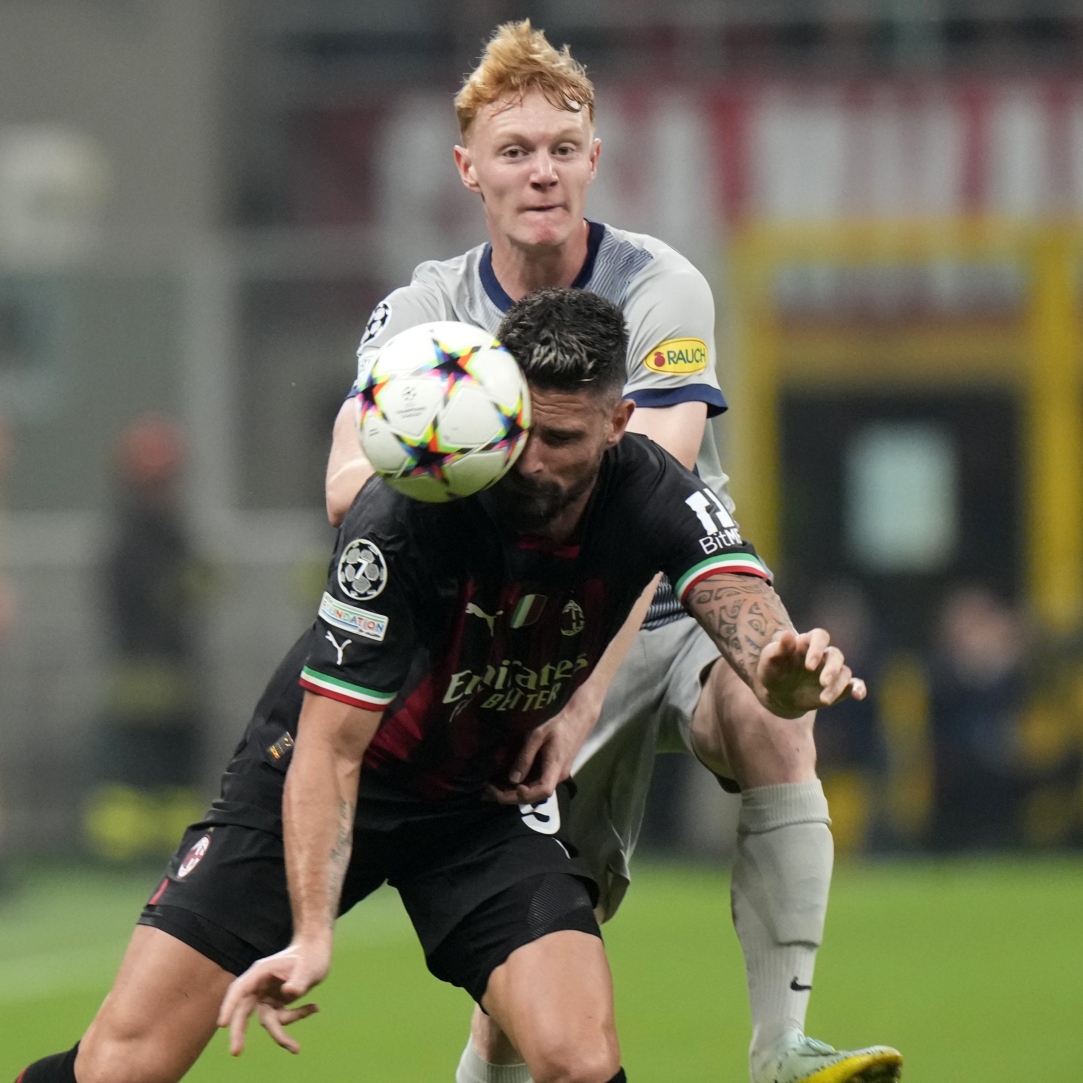 Auch Nicolas Seiwald konnte Olivier Giroud nicht aufhalten.