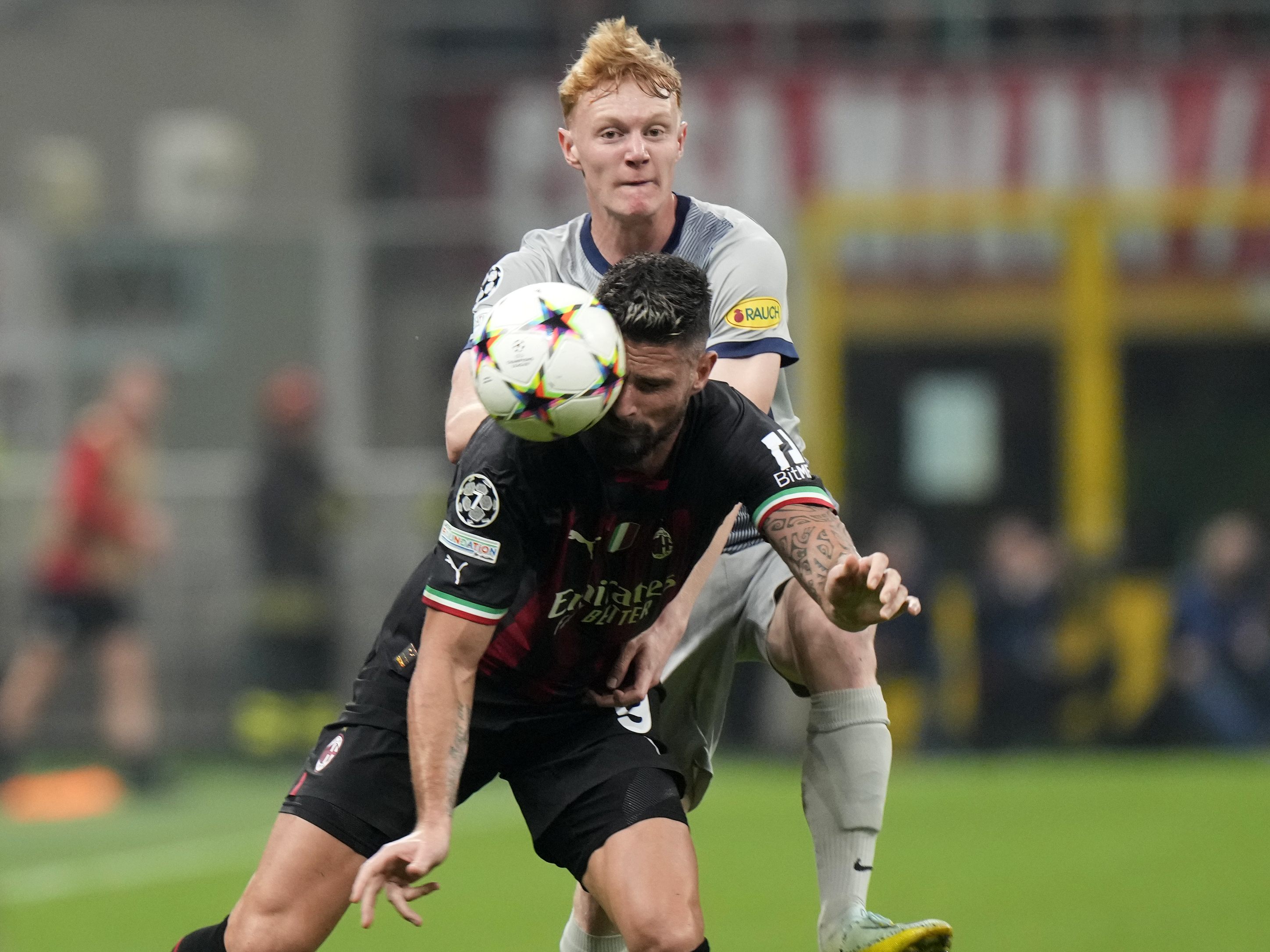 Auch Nicolas Seiwald konnte Olivier Giroud nicht aufhalten.