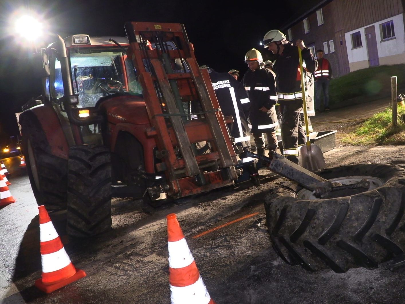 Verkehrsunfall in Schwarzenberg.