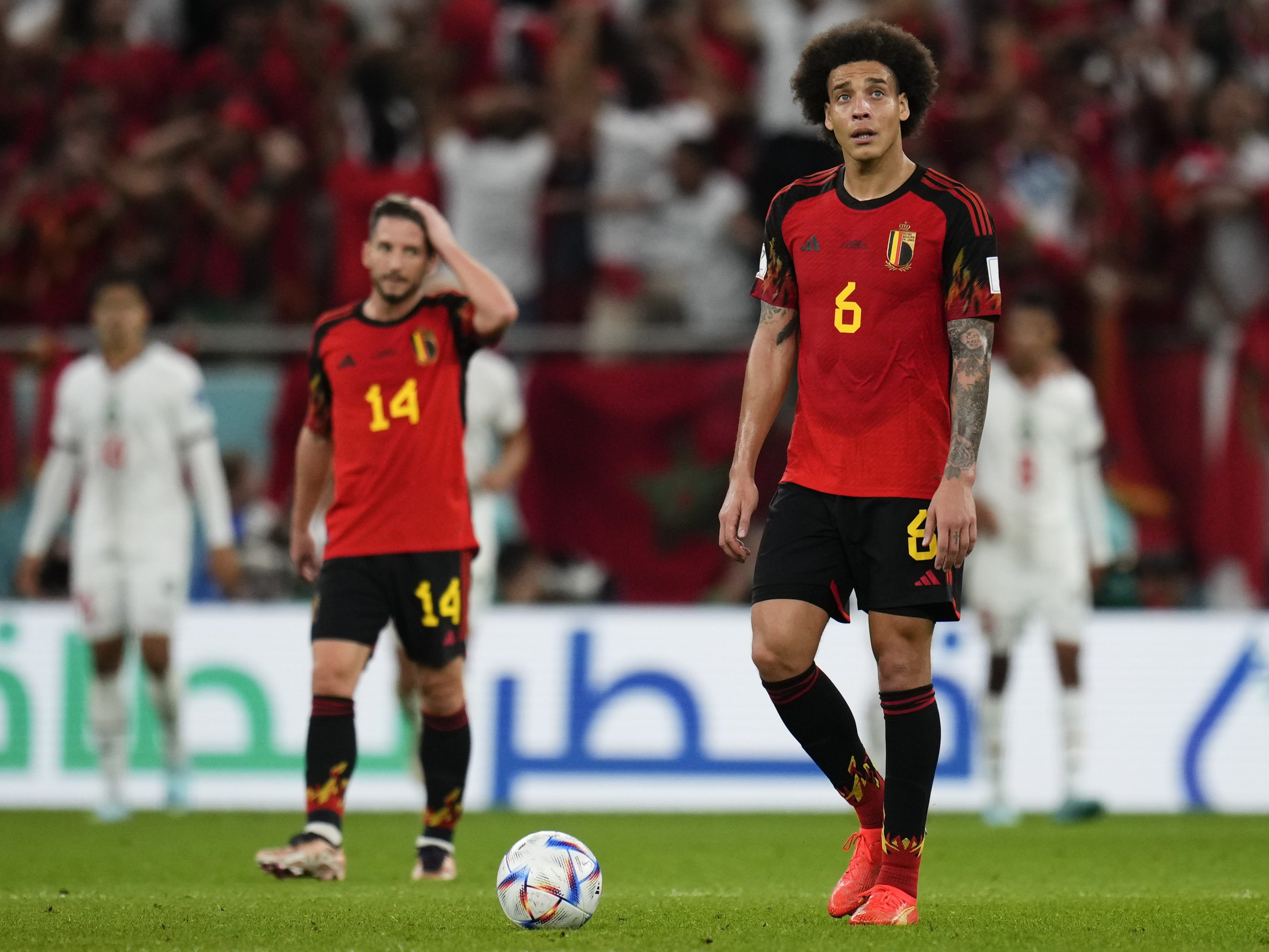 Mitfavorite Belgien musste sich Marokko mit 0:2 geschlagen geben.