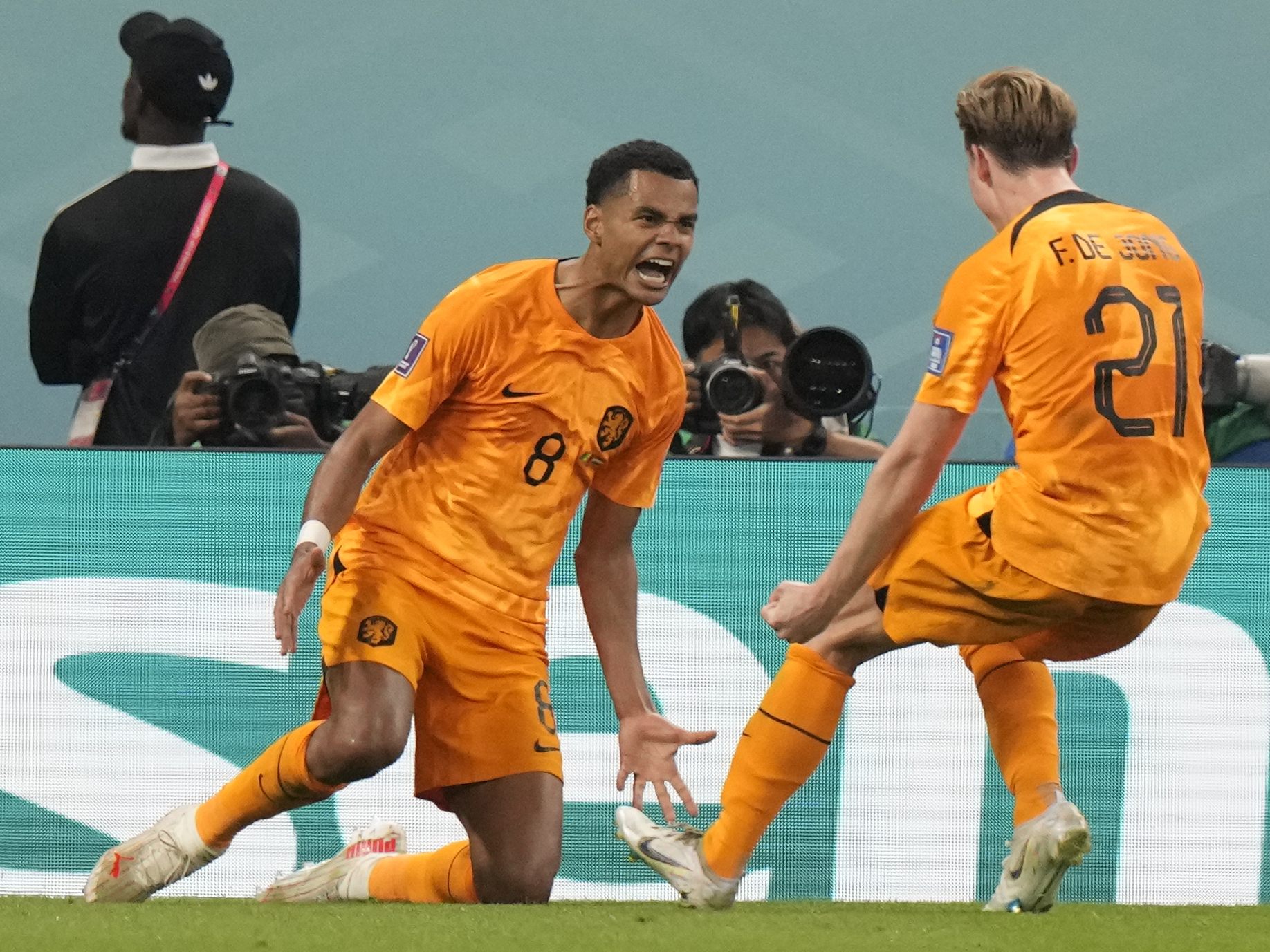 Cody Gakpo erzielte den einzigen Treffer gegen den Senegal. Cody Gakpo erzielte den einzigen Treffer gegen den Senegal.
