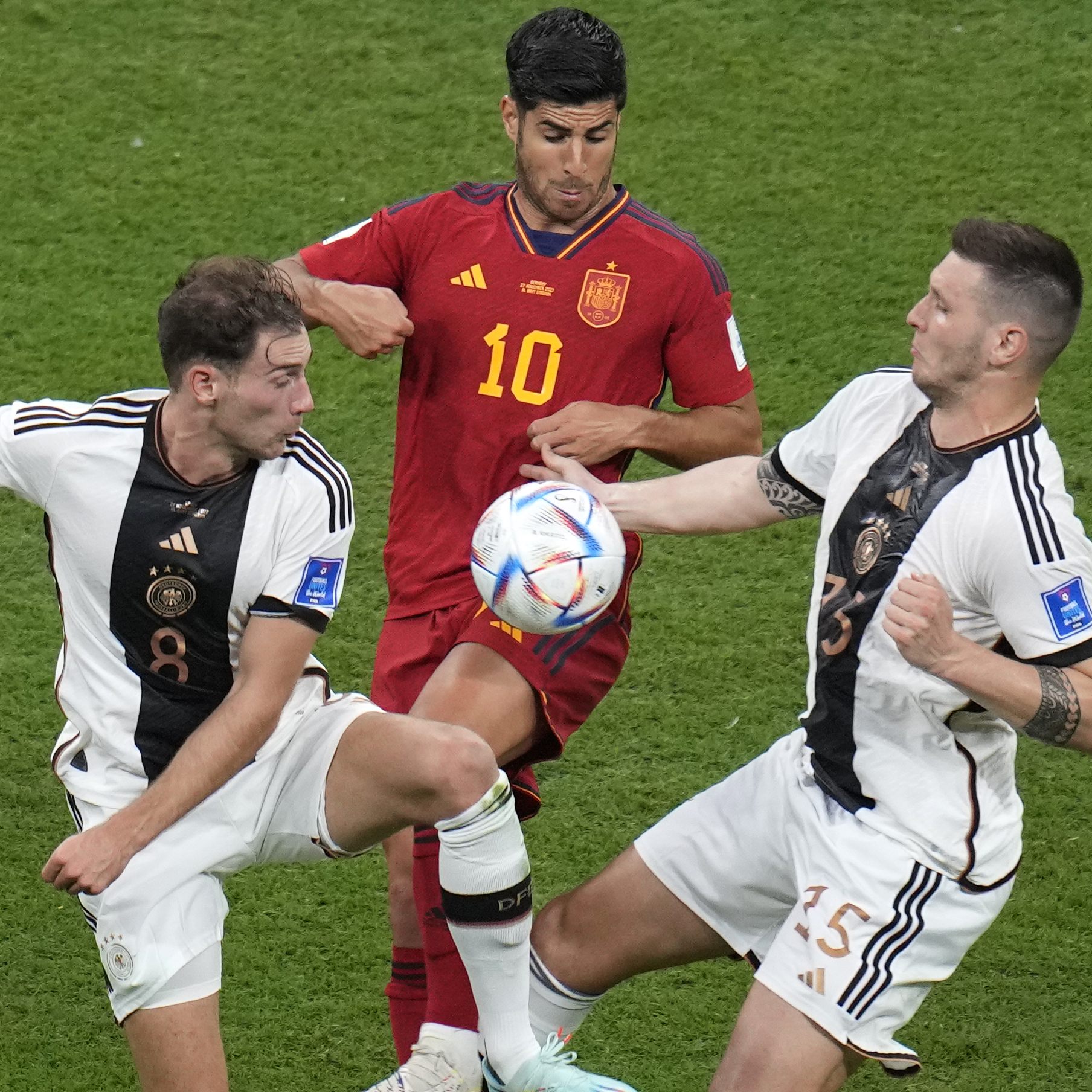 Deutschland und Spanien lieferten sich ein intensives Duell.