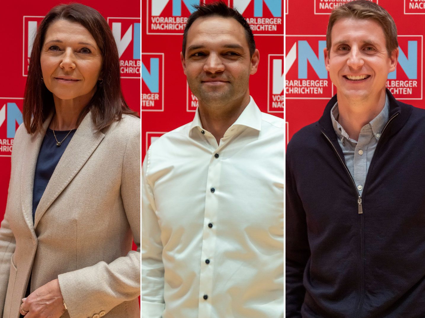 (v.l.n.r.) Heidi Schuster-Burda (ÖVP), Stefan Übelhör (Höchste Zeit, Grüne), Robert Blum (FPÖ) und Jan Fausek (Neos). (v.l.n.r.) Heidi Schuster-Burda (ÖVP), Stefan Übelhör (Höchste Zeit, Grüne), Robert Blum (FPÖ) und Jan Fausek (Neos).