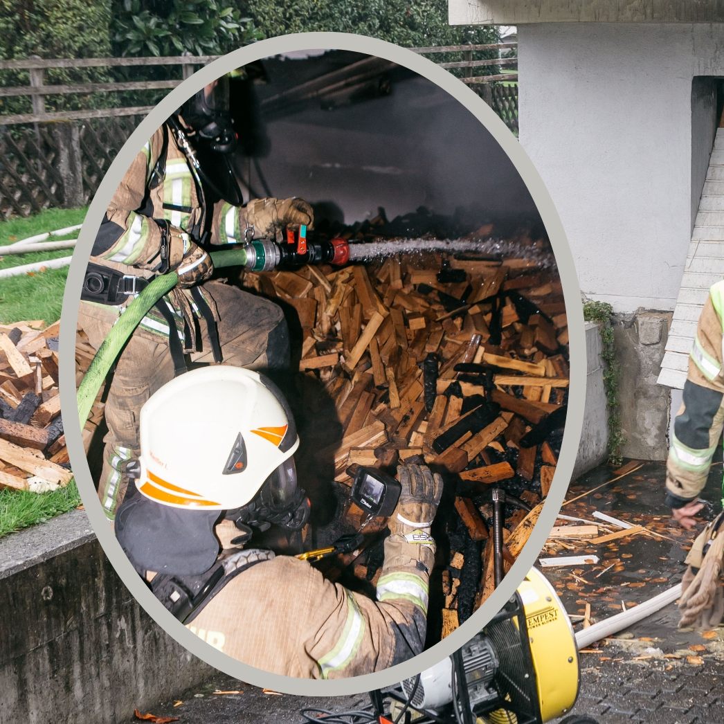 In einem Heizraum in Hohenems brach am Dienstag Feuer aus.