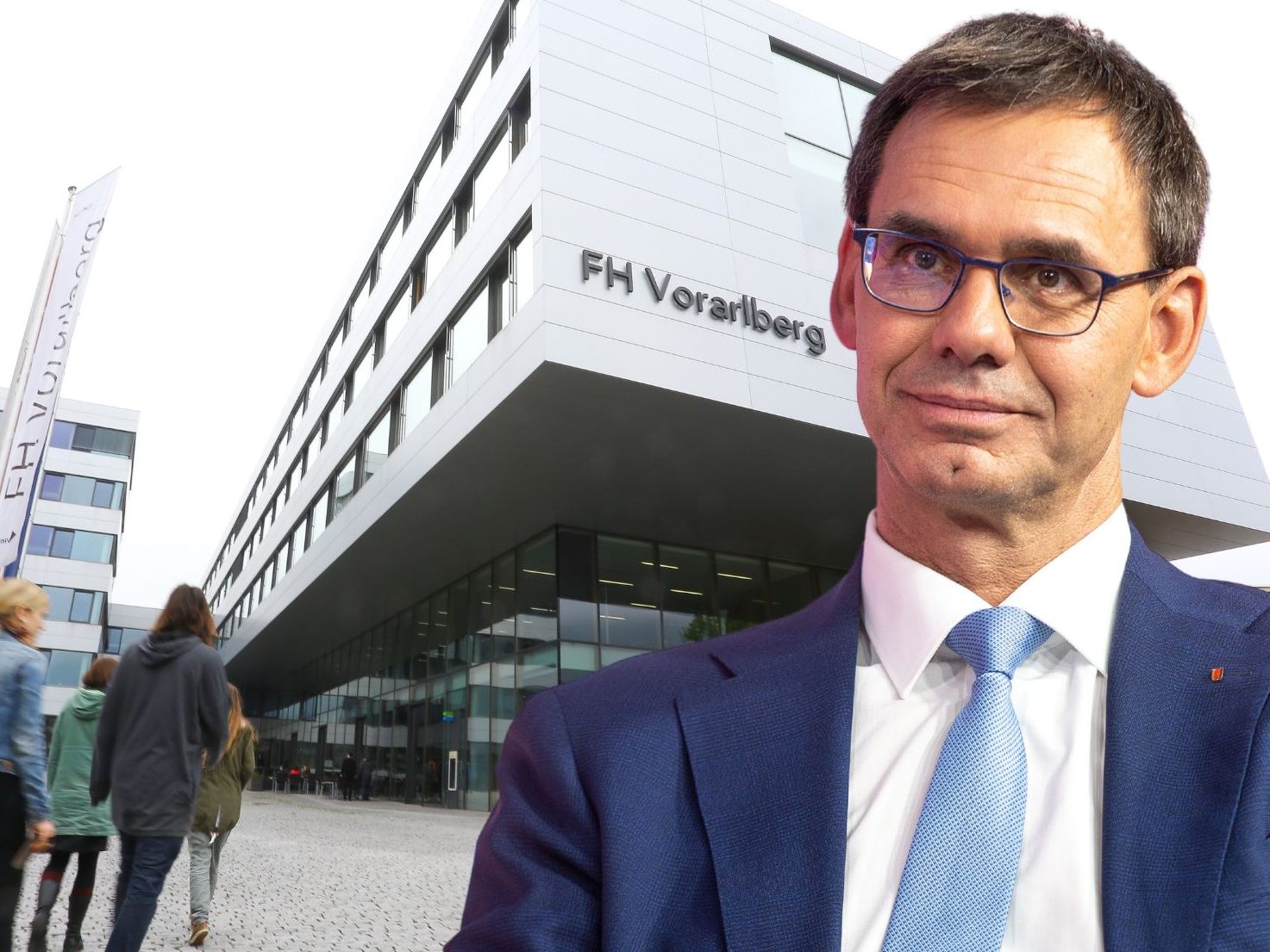 Pressefoyer der Vorarlberger Landesregierung.