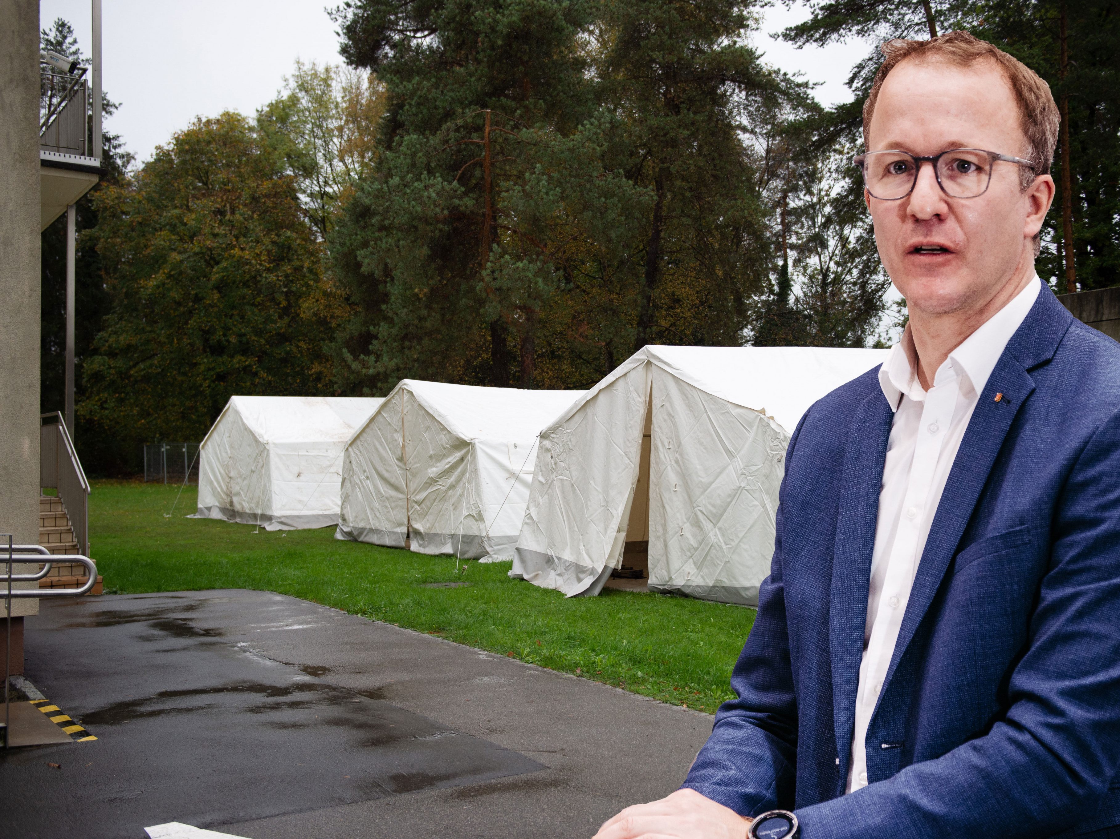 Die Zelte in Feldkirch stehen noch leer, nun wurden 200 neue Plätze geschaffen.