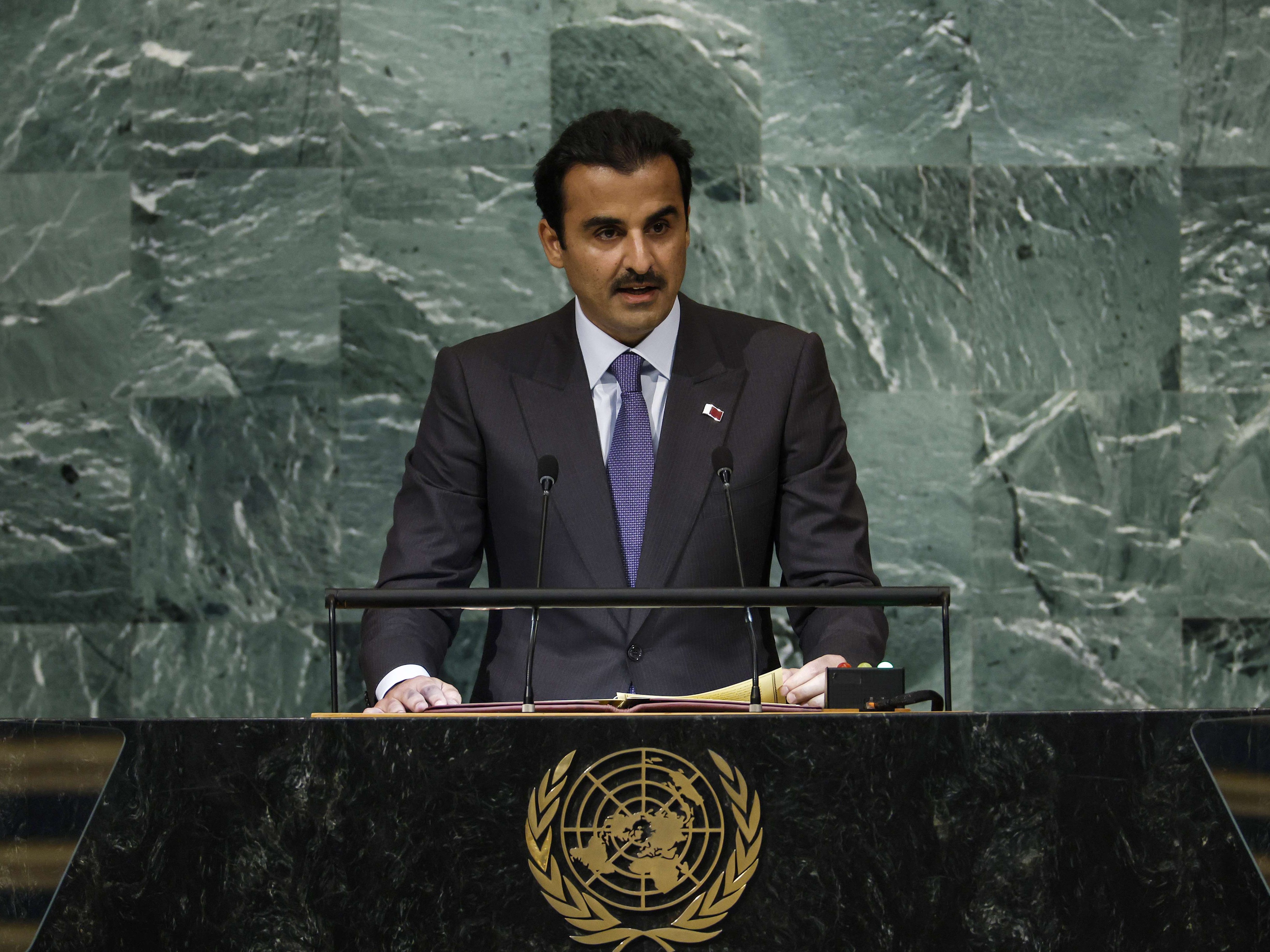 Bei der Fußball-WM in Katar wird mit der Anwesenheit von Staatsoberhaupt Tamim bin Hamad Al Thani gerechnet. Bei der Fußball-WM in Katar wird mit der Anwesenheit von Staatsoberhaupt Tamim bin Hamad Al Thani gerechnet.