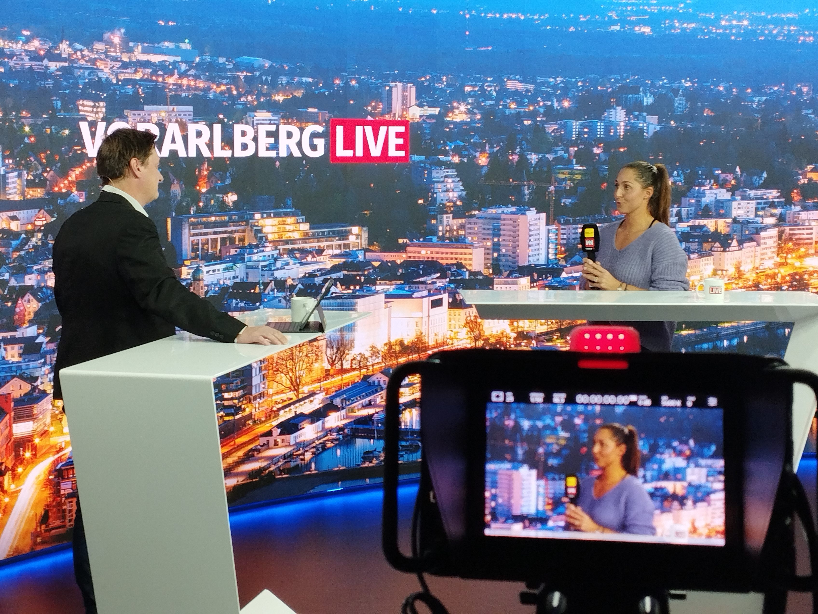 Tamira Paszek bei "Vorarlberg LIVE". Tamira Paszek bei "Vorarlberg LIVE".