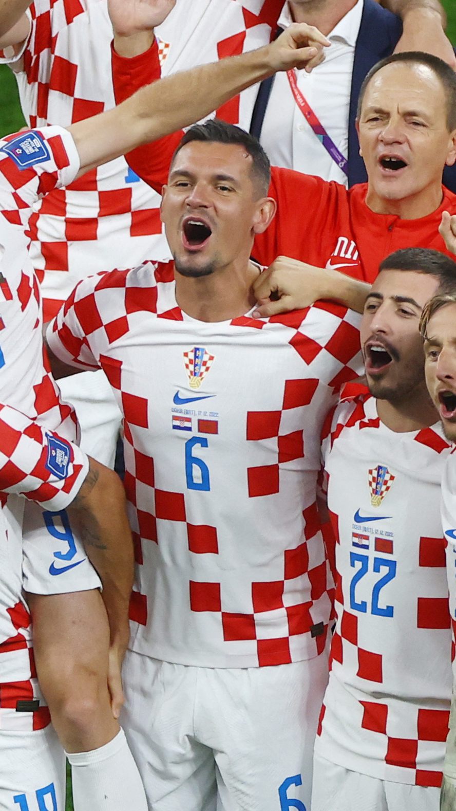 Party! Das kroatische Team bejubelt den Sieg.