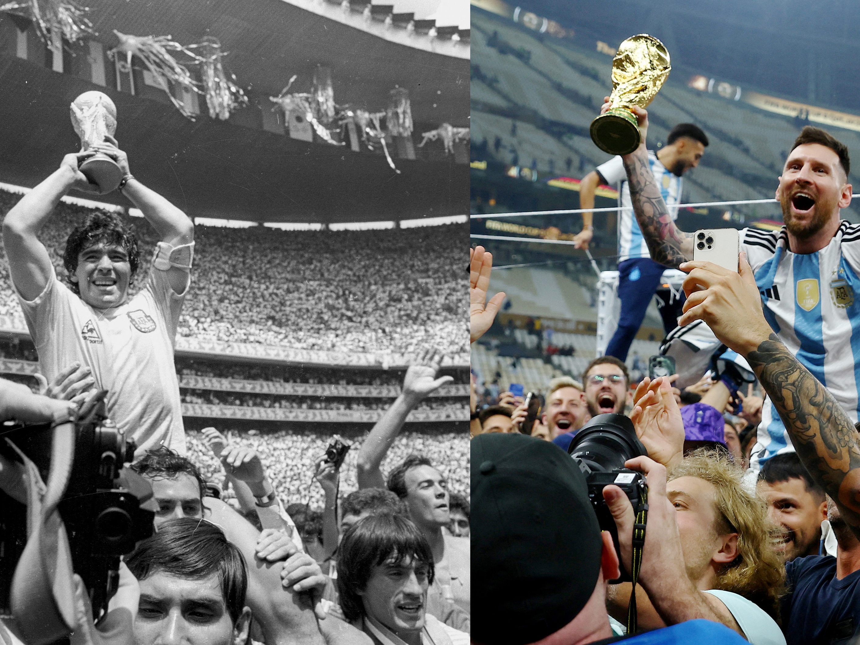 Die Fußballwelt gratulierte dem frischgebackenen Weltmeister Lionel Messi.