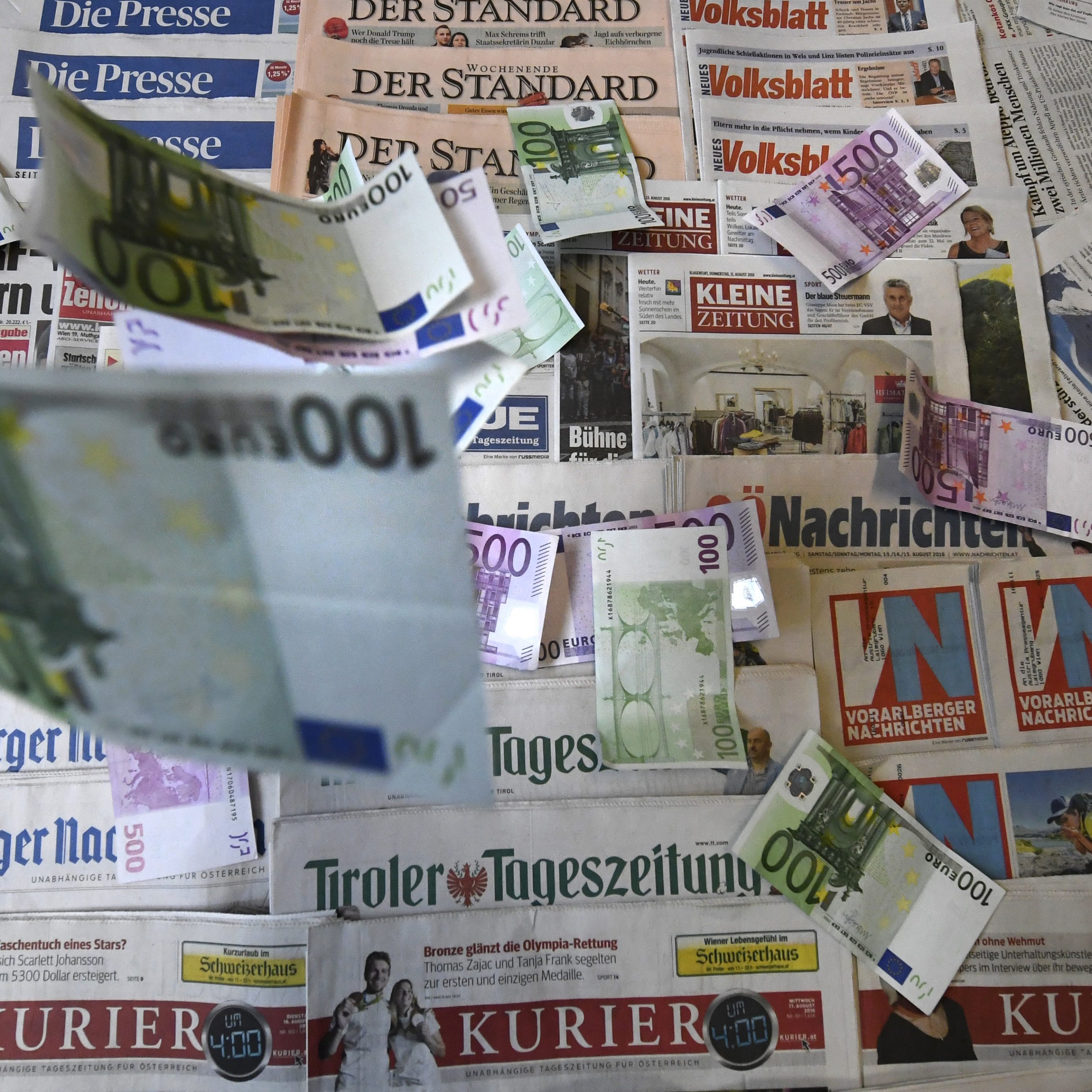 Die öffentliche Hand gab im 3. Quartal 47 Millionen Euro für Werbung in Medien aus.