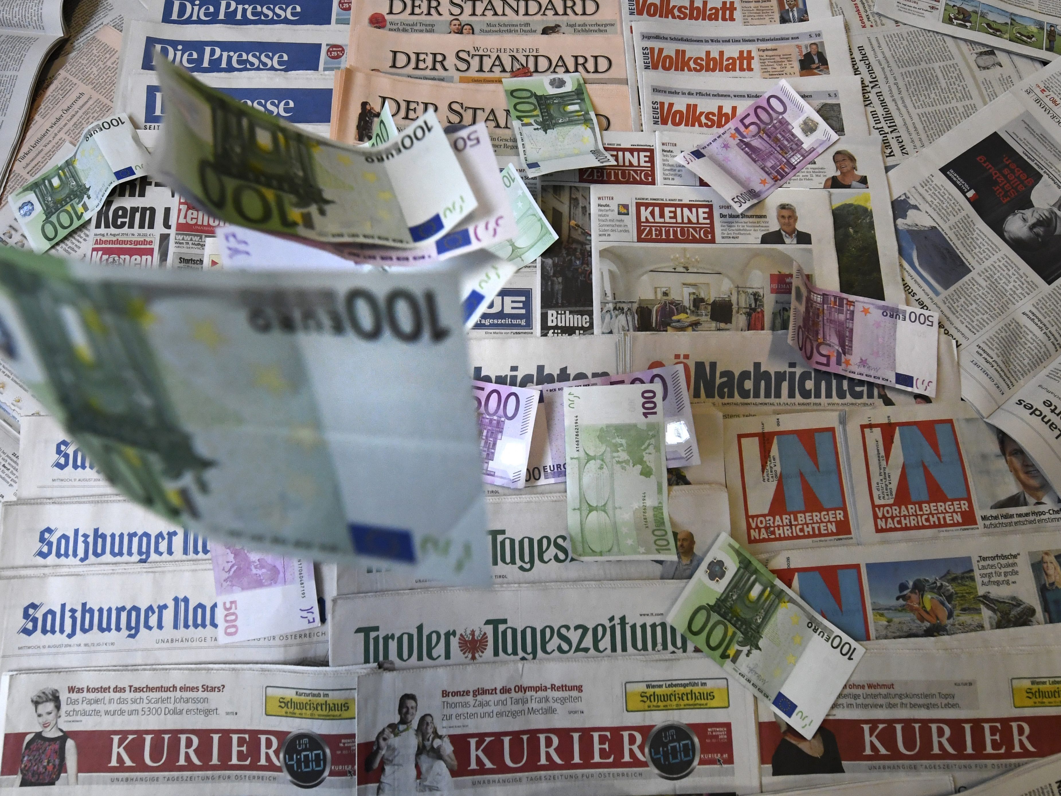 Die öffentliche Hand gab im 3. Quartal 47 Millionen Euro für Werbung in Medien aus.