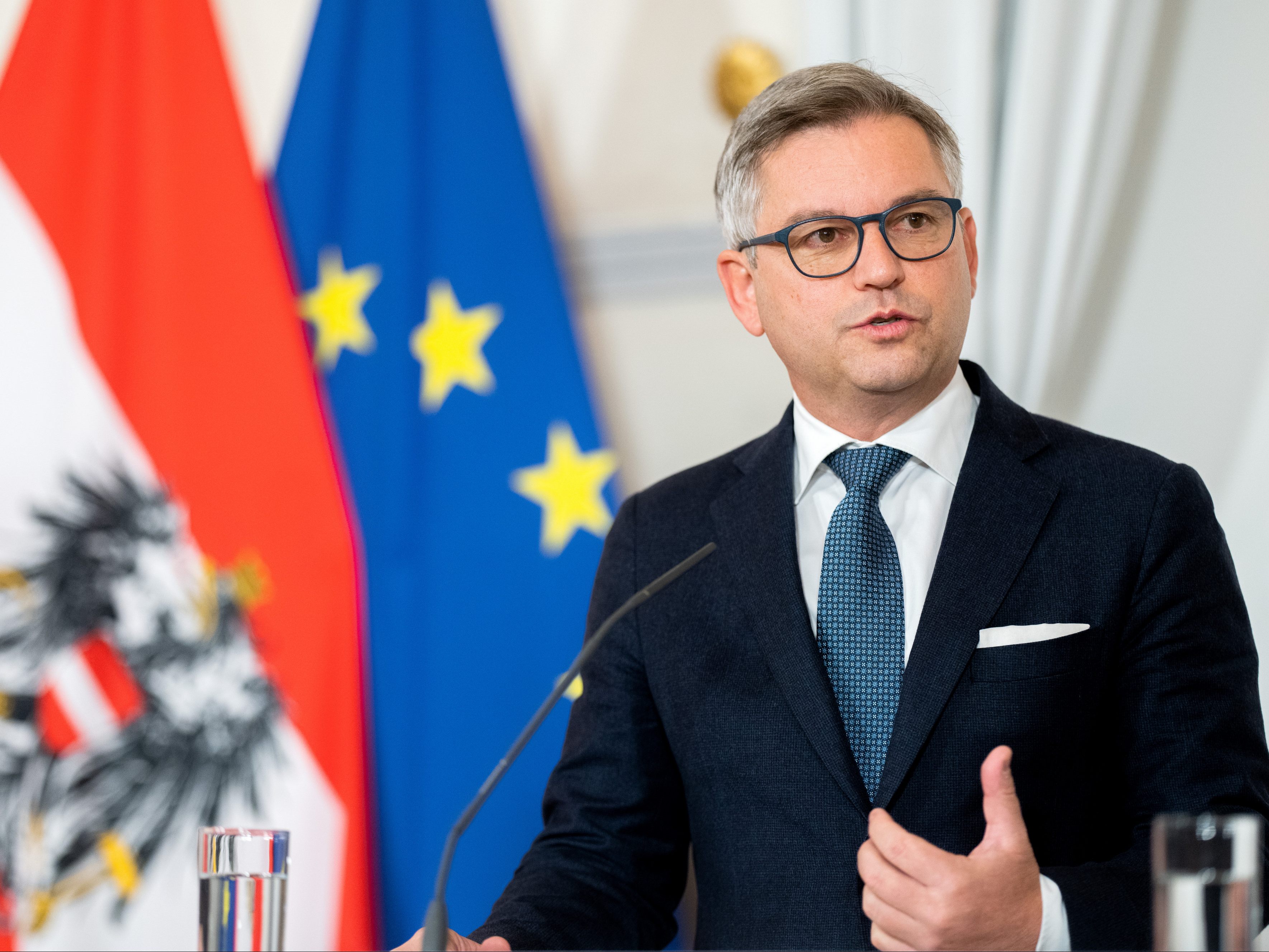 Finanzminister Magnus Brunner verlangt von den Gebietskörperschaften, Verantwortung zu übernehmen. Finanzminister Magnus Brunner verlangt von den Gebietskörperschaften, Verantwortung zu übernehmen.