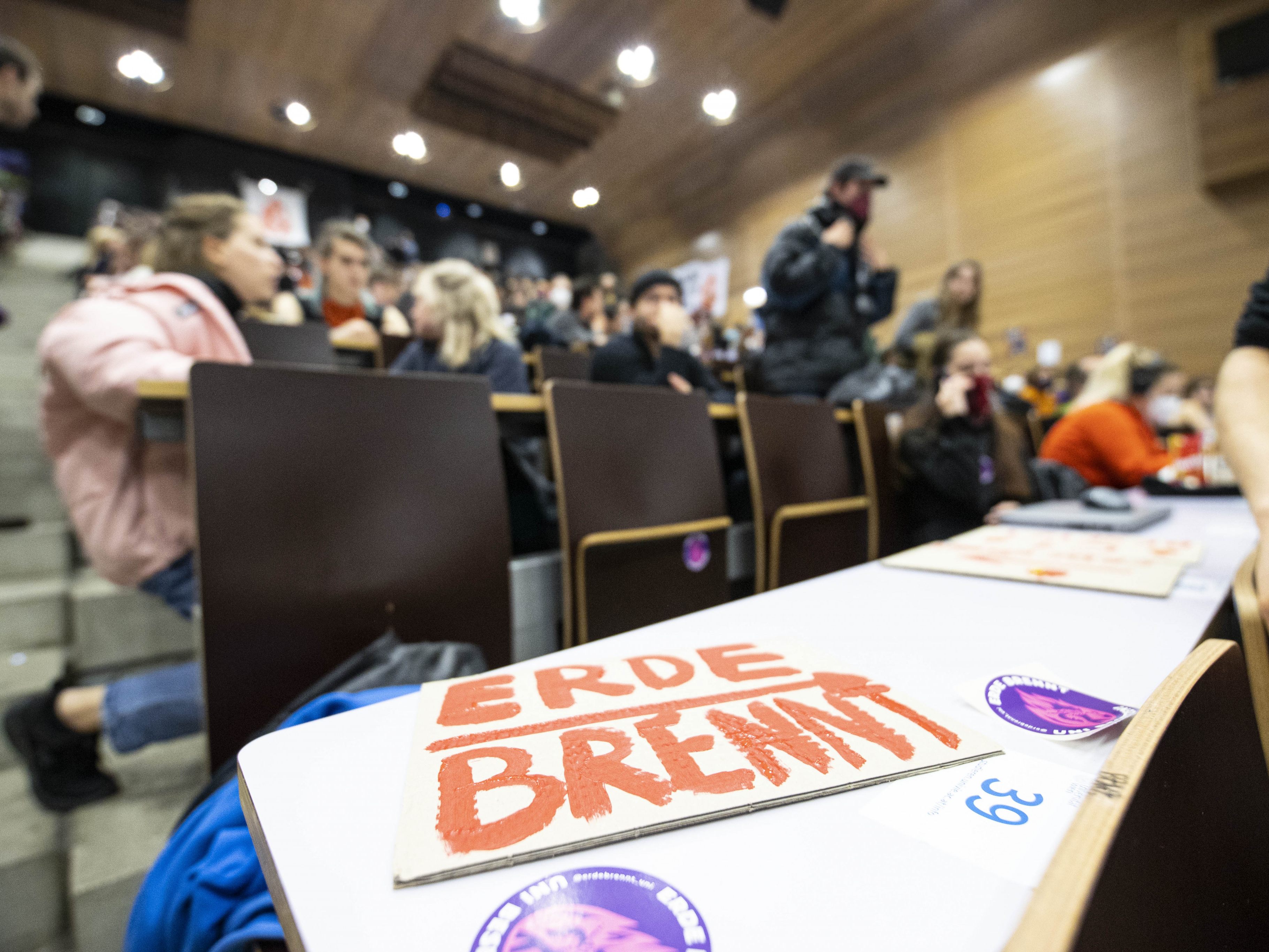 Die Hörsaal-Besetzer in Wien wollen ihren Protest weiter fortsetzen.