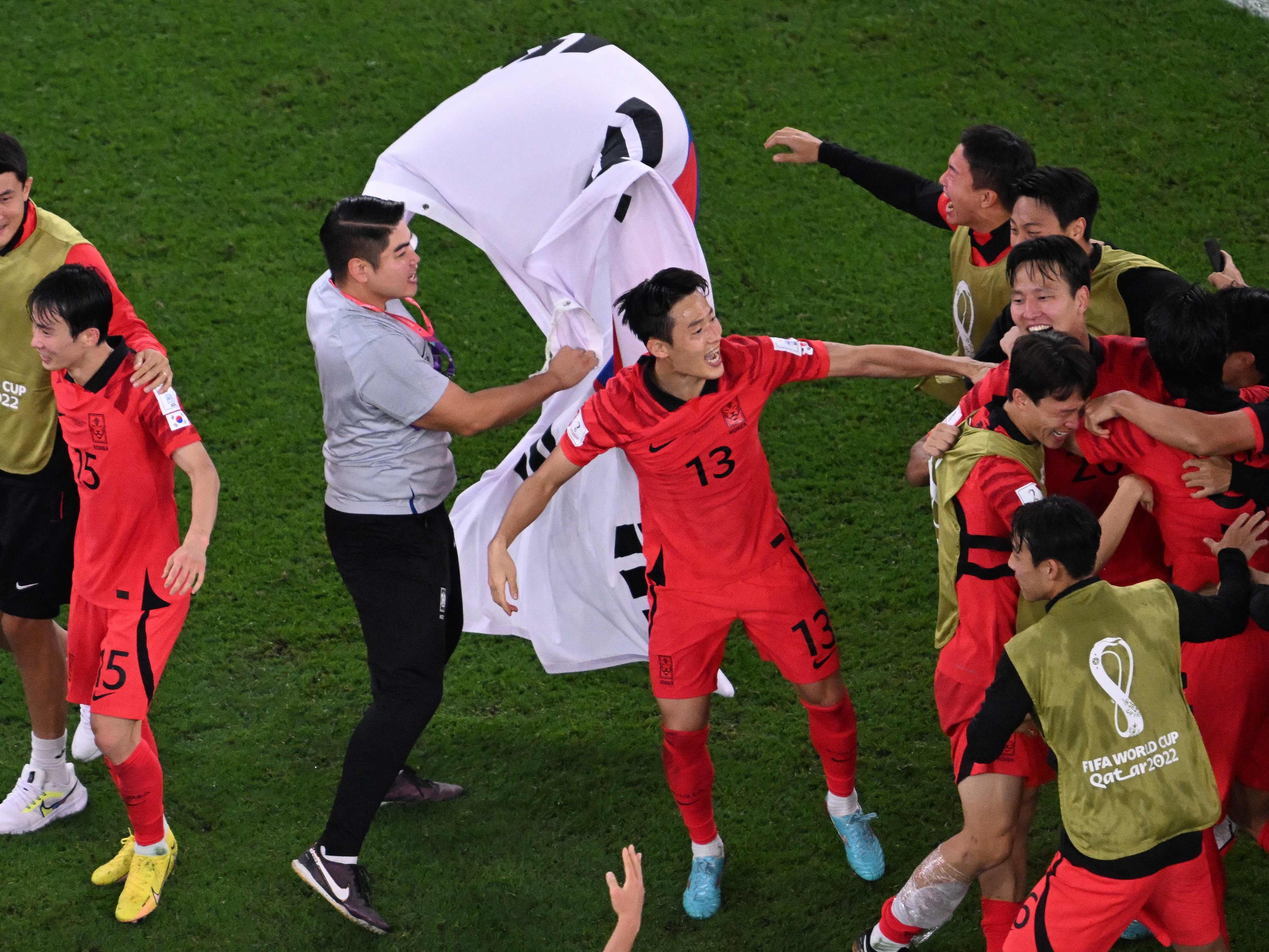 Südkorea ist im Achtelfinale der Fußball-WM in Katar dabei.