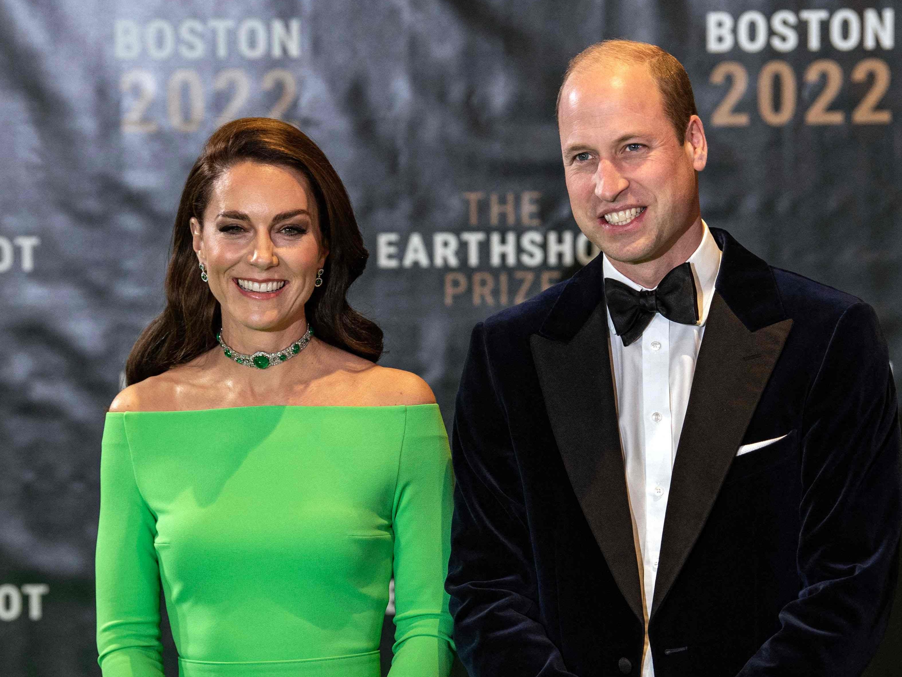 Bestens gelaunt: Kate und William in den USA.