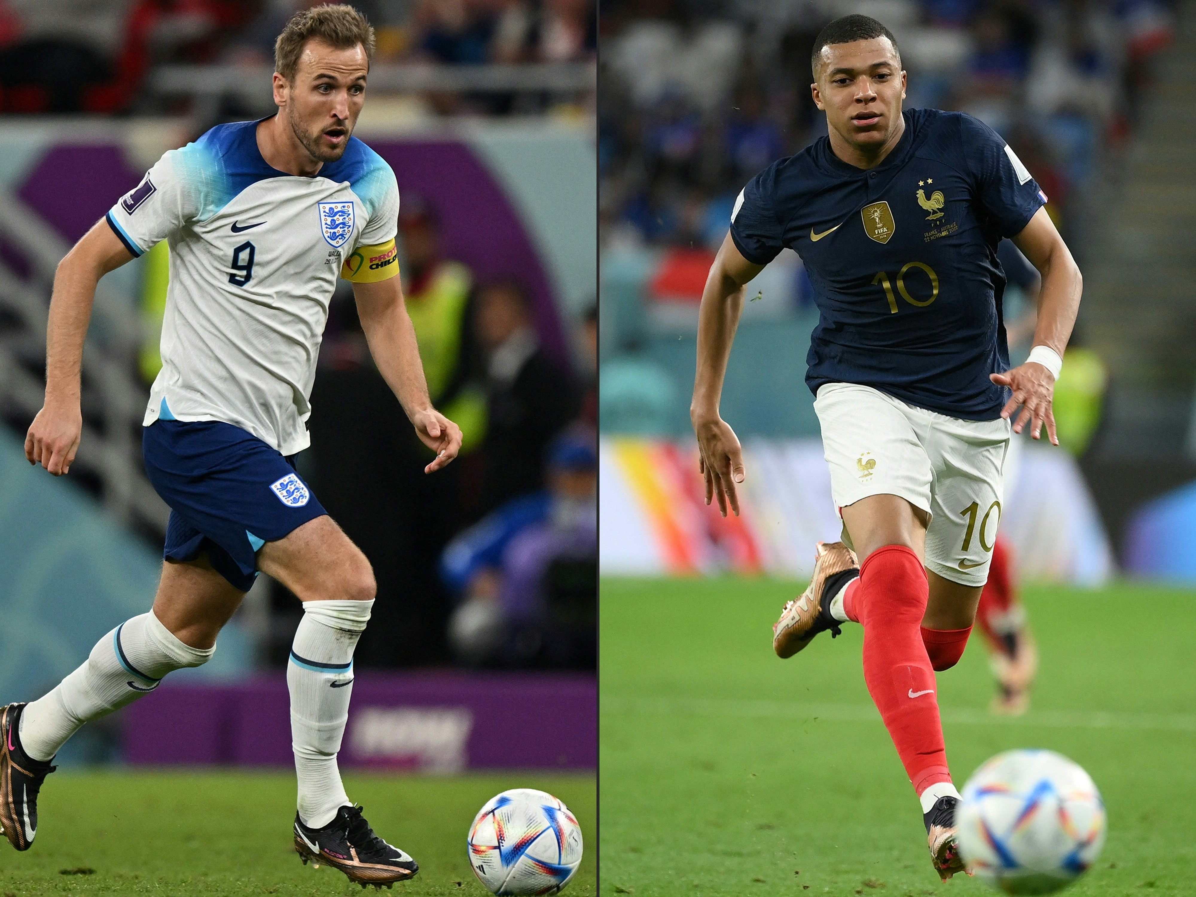 Die Goalgetter Harry Kand und Kylian Mbappé