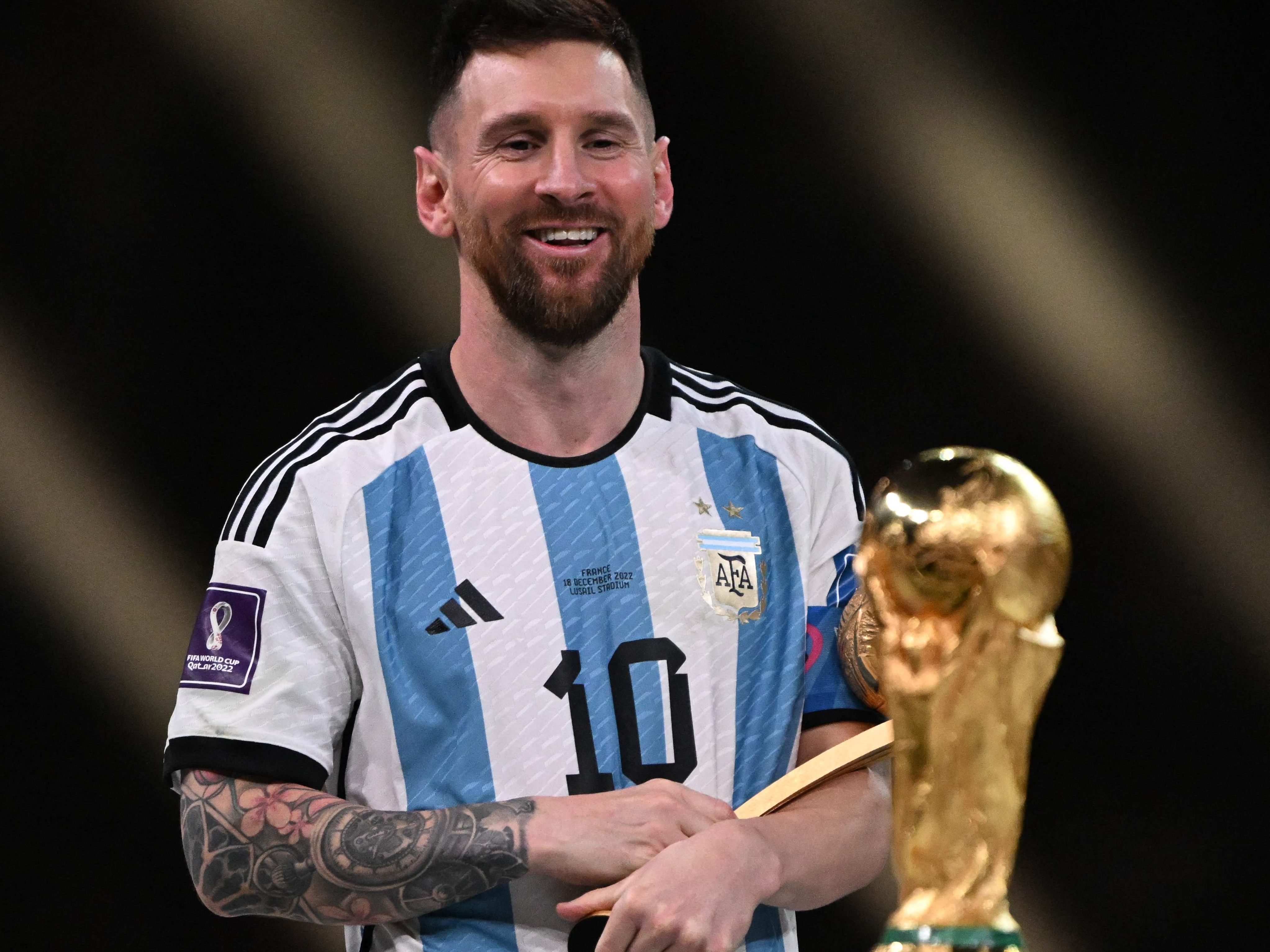 Lionel Messi am Ziel seiner Träume