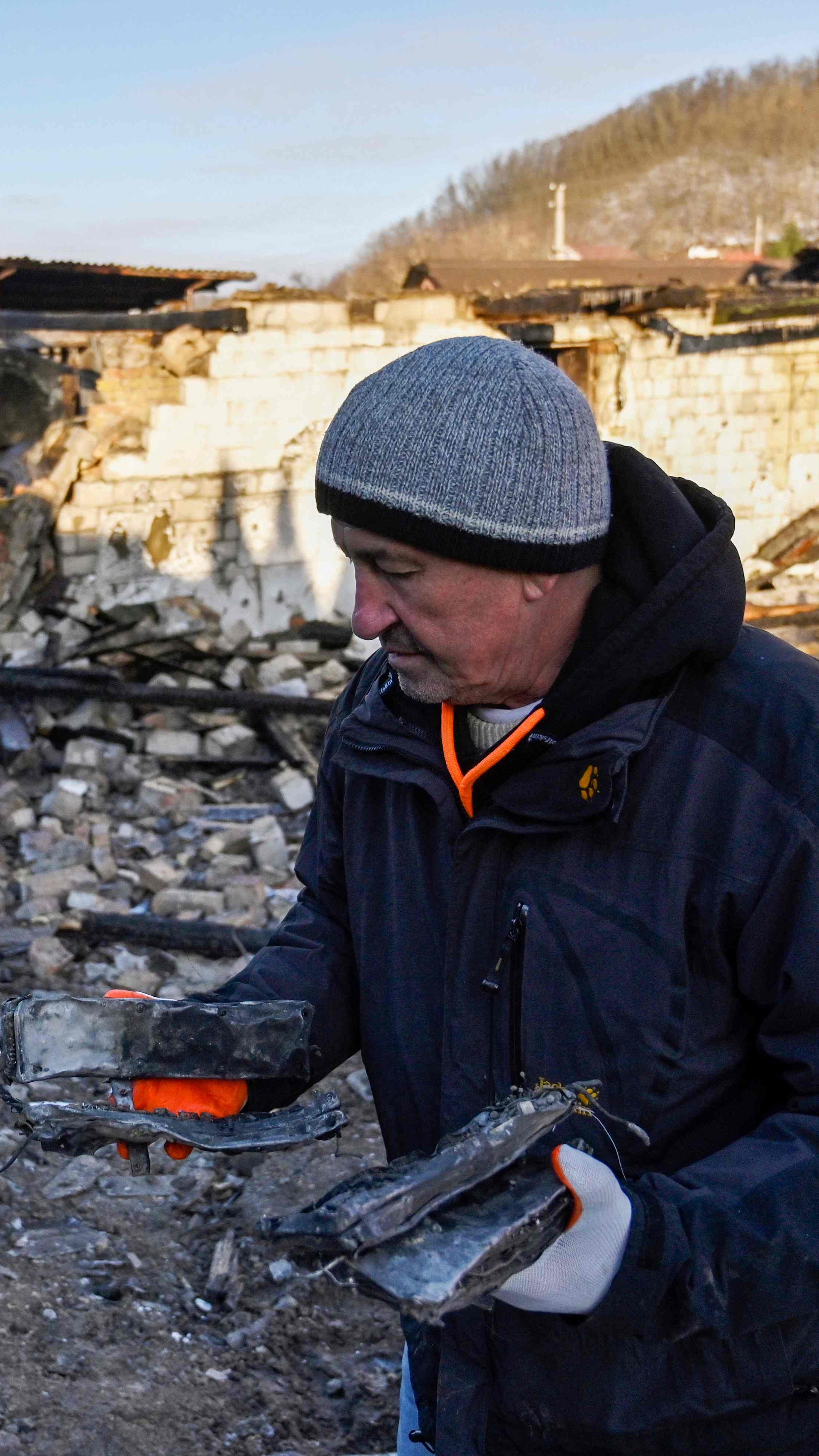 Kiew wurde in der Nacht durch russische Drohnen angegriffen.