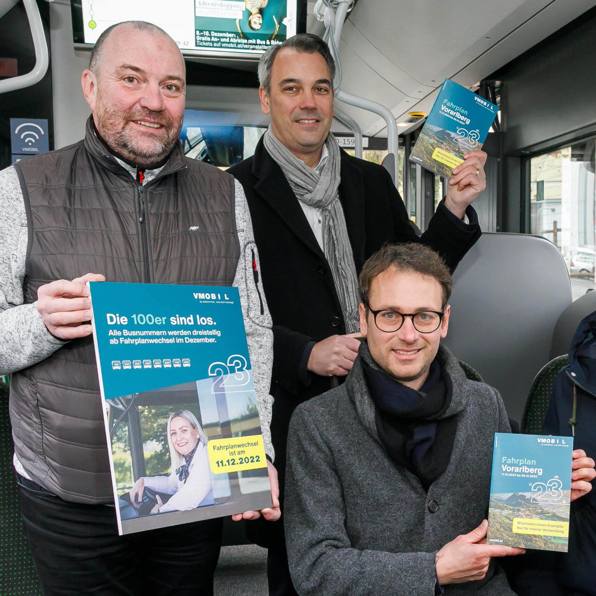 (v.l.n.r): Siegfried Burtscher, Christian Hillbrand, Daniel Zadra, Simon Tschann