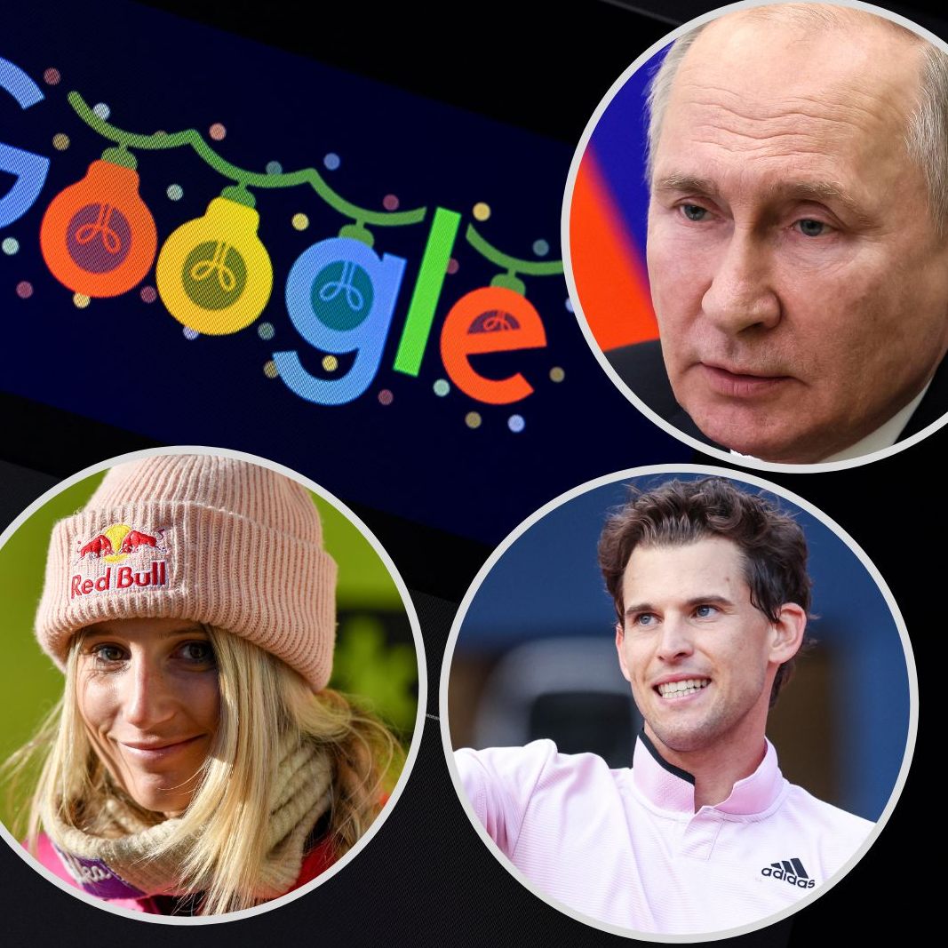 Die Google-Suche der Österreicher war sehr vielseitig.