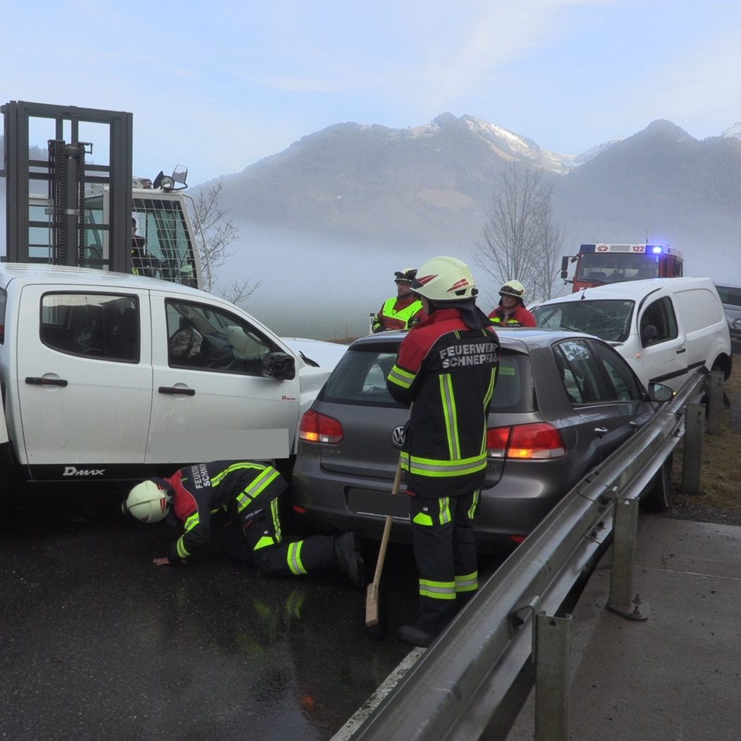 Verkehrsunfall in Schnepfau