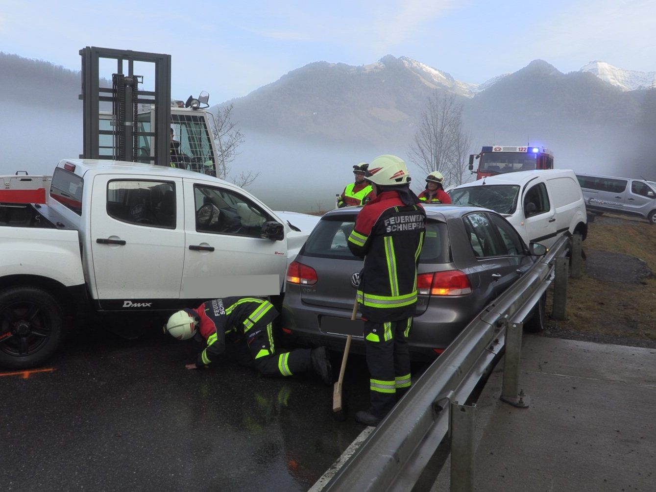 Verkehrsunfall in Schnepfau