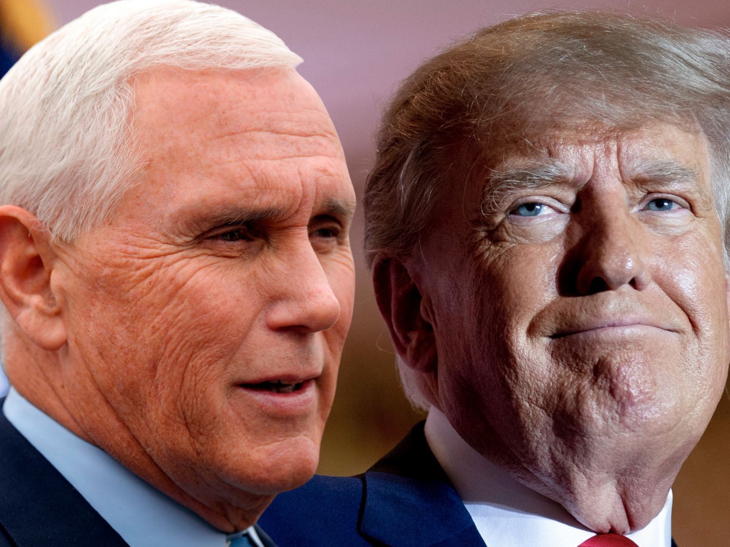 Mike Pence (links) war Vizepräsident unter Donald Trump.