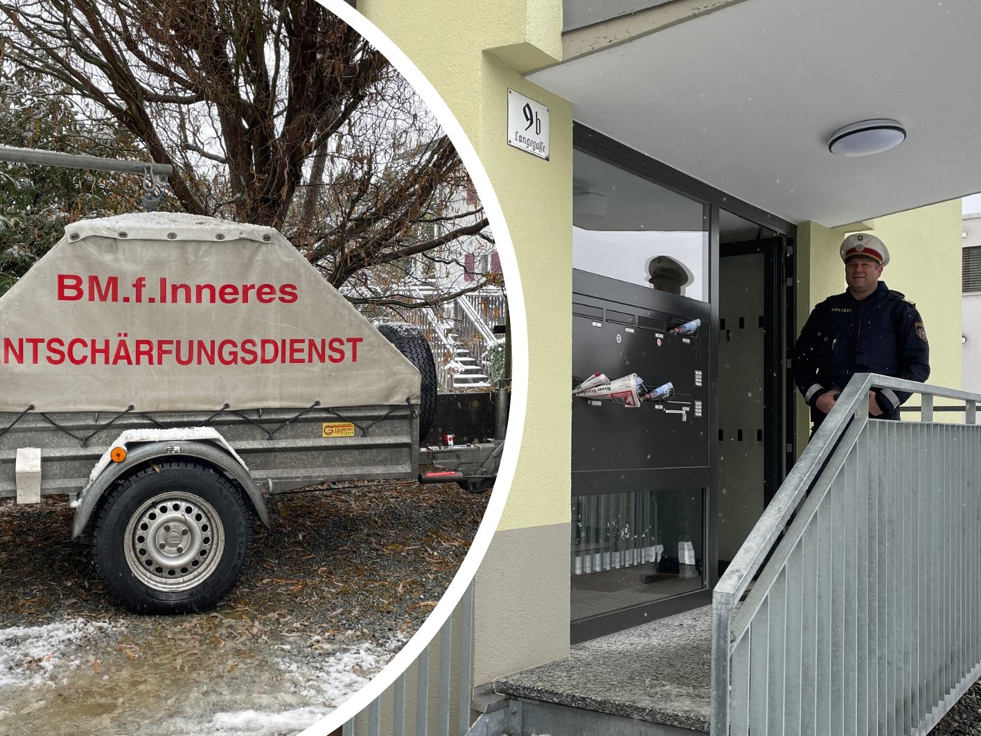 Einen Tag nach dem Sprengstoff- und Waffenfund in Dornbirn laufen die Ermittlungen nach wie vor auf Hochtouren. Einen Tag nach dem Sprengstoff- und Waffenfund in Dornbirn laufen die Ermittlungen nach wie vor auf Hochtouren.