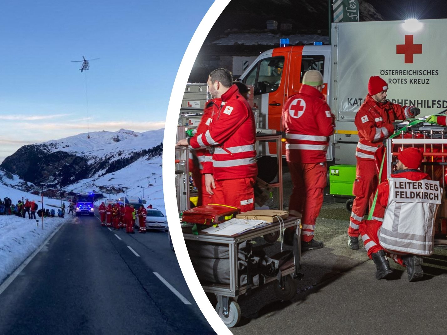 Groß angelegte Suchaktion nach Lawinenabgang in Lech.