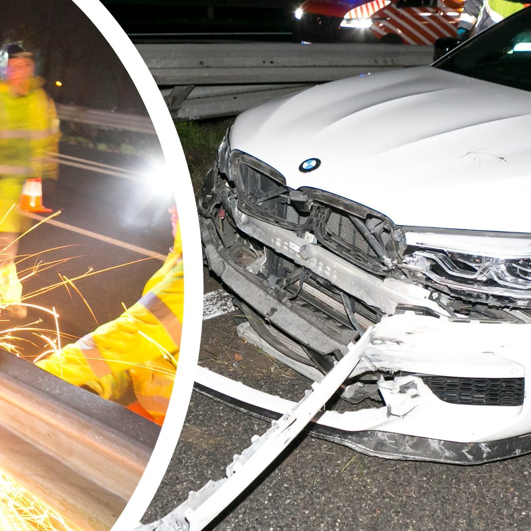 Der Unfall führte zu einer Totalsperre.