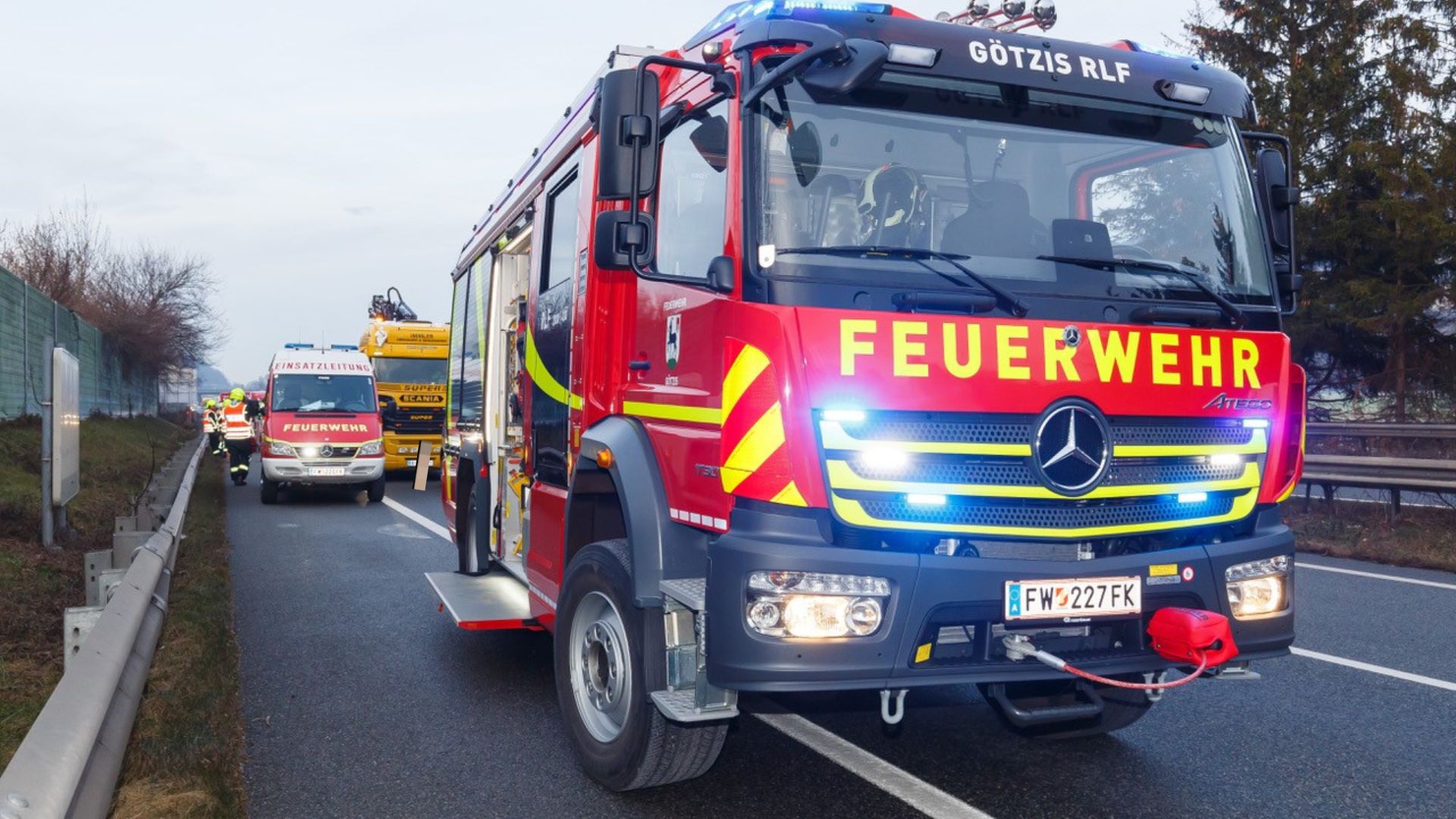 Im Einsatz war unter anderem die Feuerwehr Götzis. 