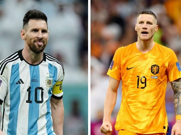 Lionel Messi beschimpfte nach dem Viertelfinal-Sieg Argentiniens bei der Fußball-WM gegen die Niederlande Wout Weghorst als Dummkopf. Lionel Messi beschimpfte nach dem Viertelfinal-Sieg Argentiniens bei der Fußball-WM gegen die Niederlande Wout Weghorst als Dummkopf.