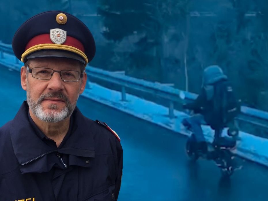 LPD-Pressesprecher Horst Spitzhofer über den E-Scooter-Fahrer auf der A14. LPD-Pressesprecher Horst Spitzhofer über den E-Scooter-Fahrer auf der A14.