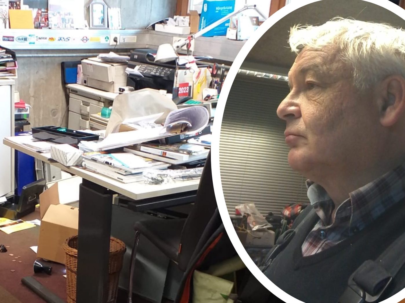 Die Einbrecher zogen eine Spur der Verwüstung durch sämtliche Räumlichkeiten von Kurt Hohenfellner.