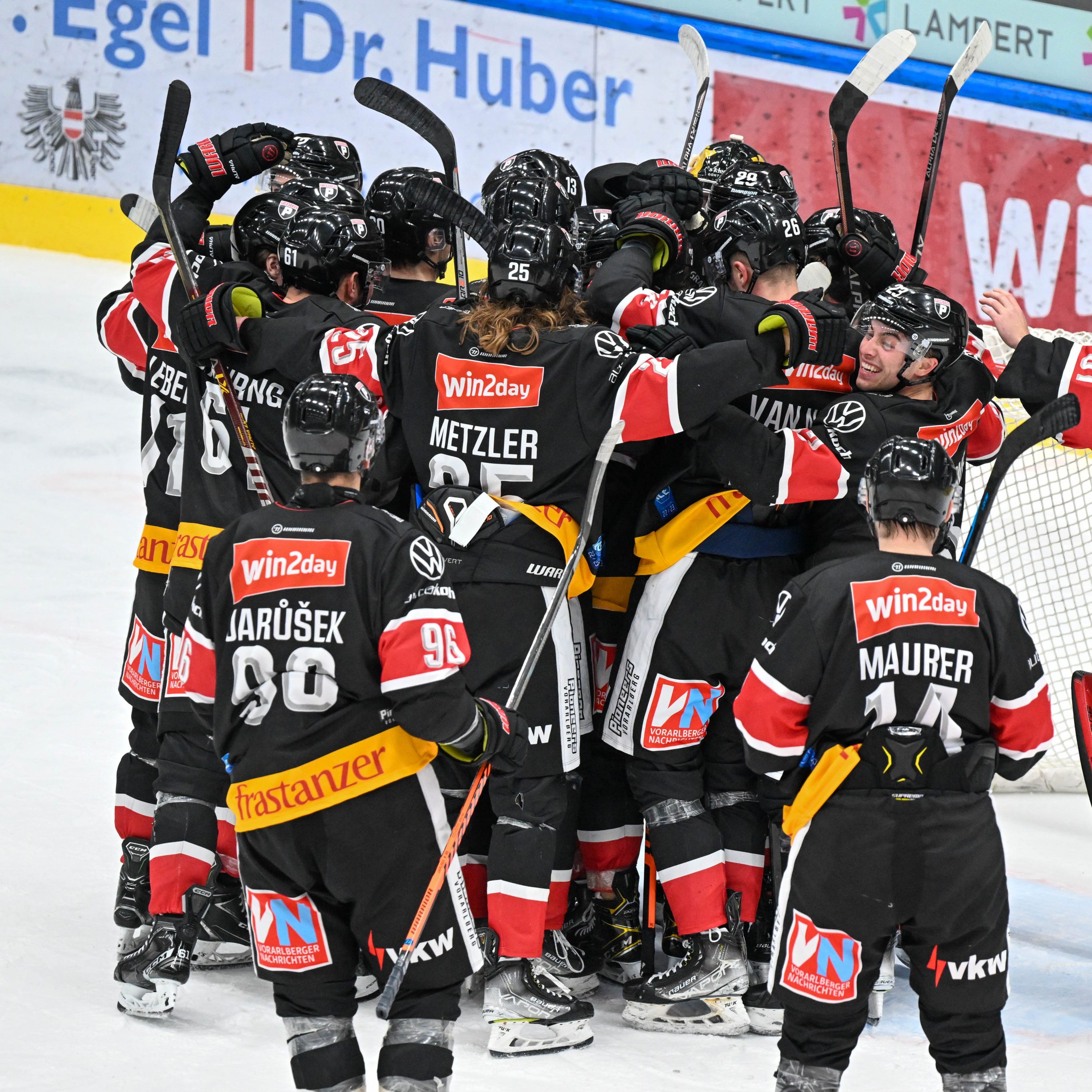 Wie schon gegen Salzburg durften die Pioneers auch heute gegen den KAC jubeln.
