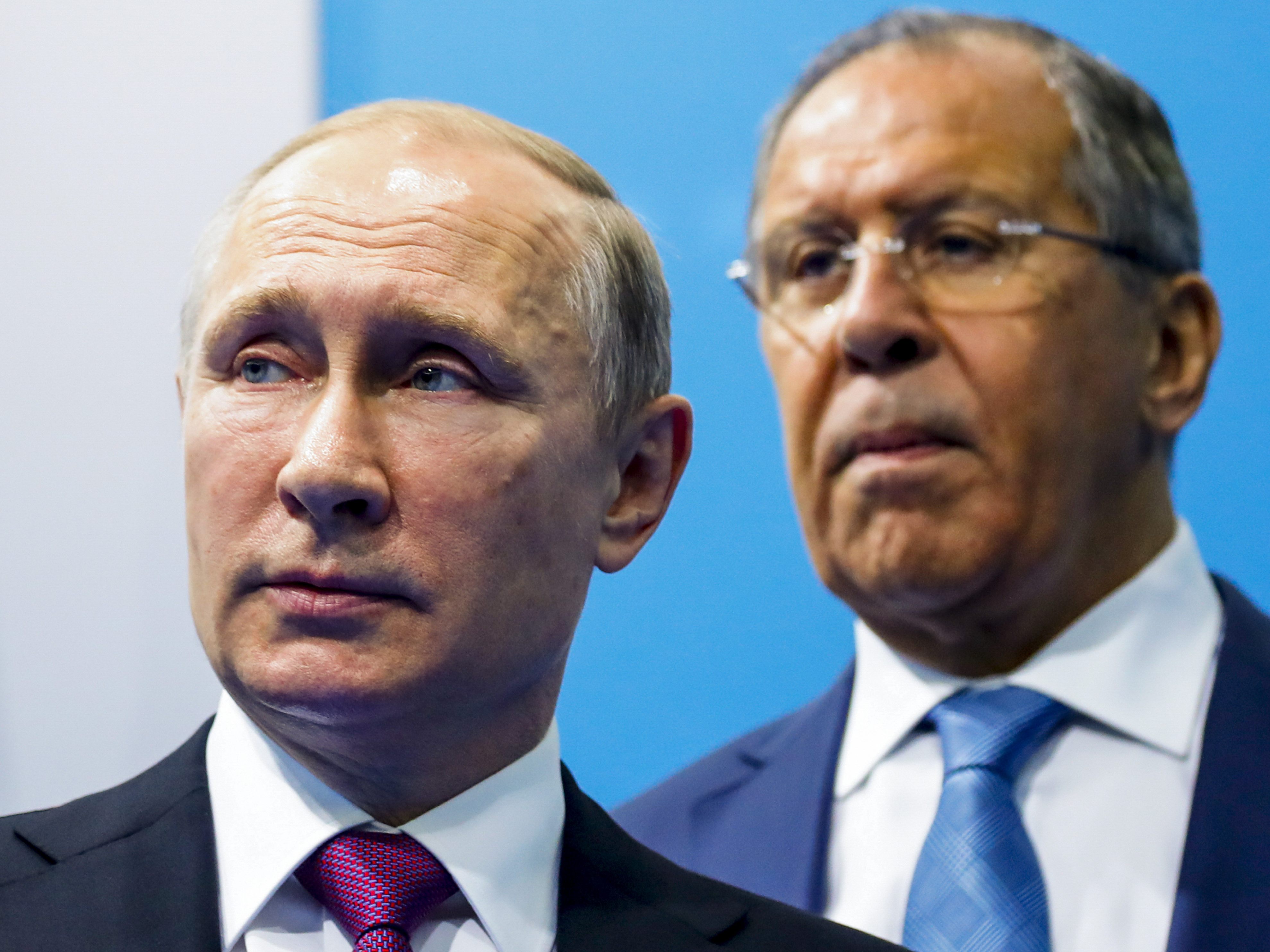Wladimir Putin, Sergej Lawrow.