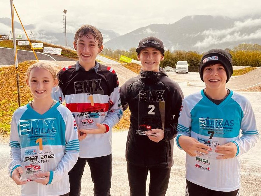 v.l.: Laura, Fabio u. Luca Fercher, Fabian Caser v.l.: Laura, Fabio u. Luca Fercher, Fabian Caser