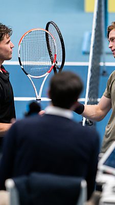 Dominic Thiem/r. und Andrej Rublew bei einem ihrer sechs Duelle/Archiv