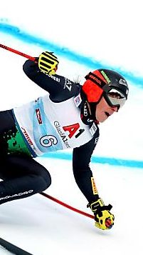 Federica Brignone während ihrer Fahrt