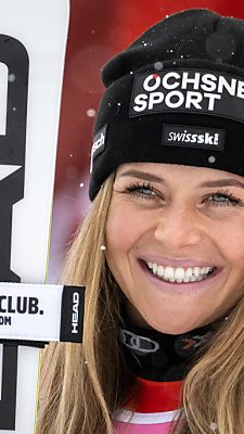 Corinne Suter passt in Cortina für die Wochenend-Rennen/Archivbild